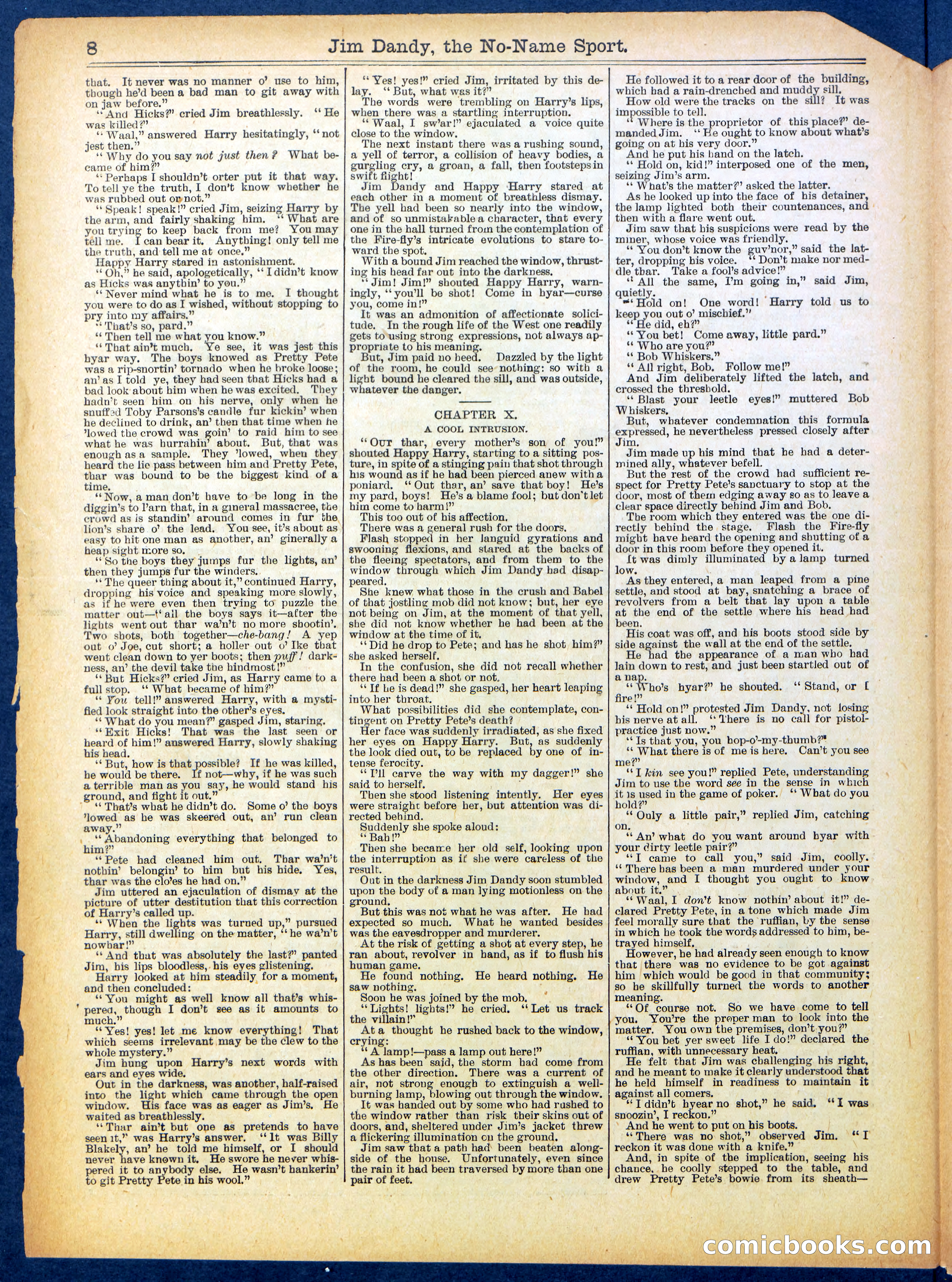 Beadle's Half Dime Library No. 599 — page 8 of 16