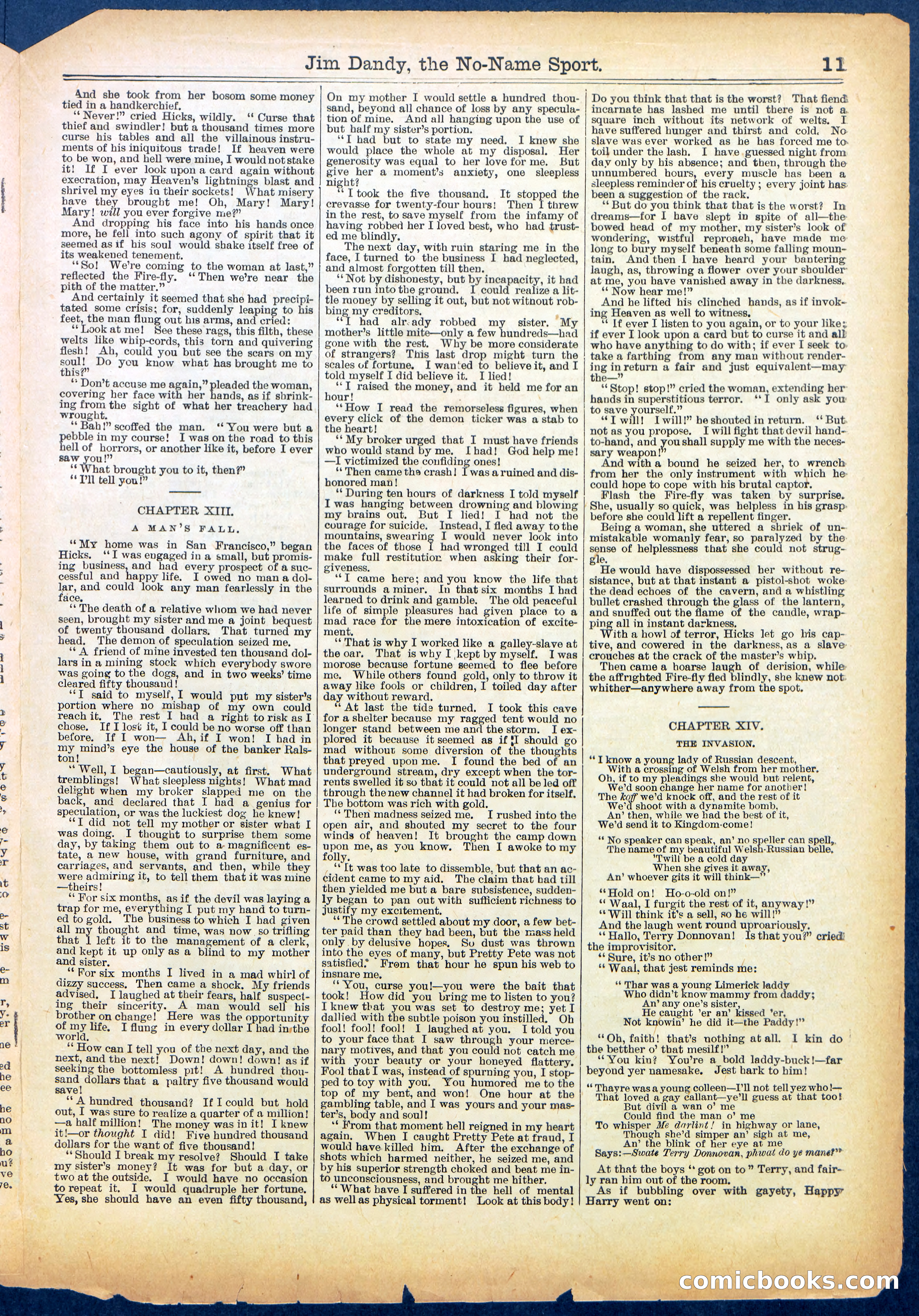 Beadle's Half Dime Library No. 599 — page 11 of 16