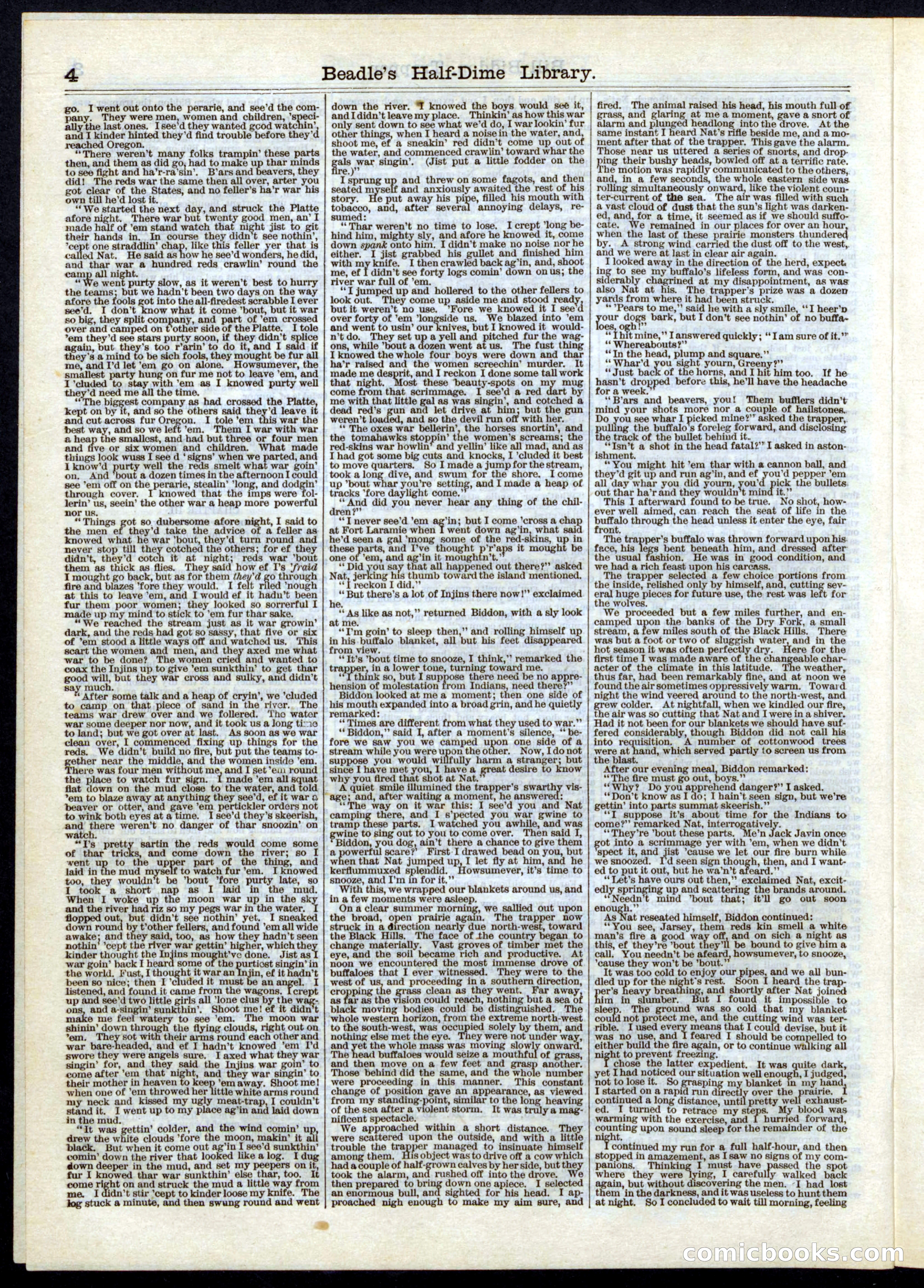 Beadle's Half Dime Library, No. 6 — page 4 of 16