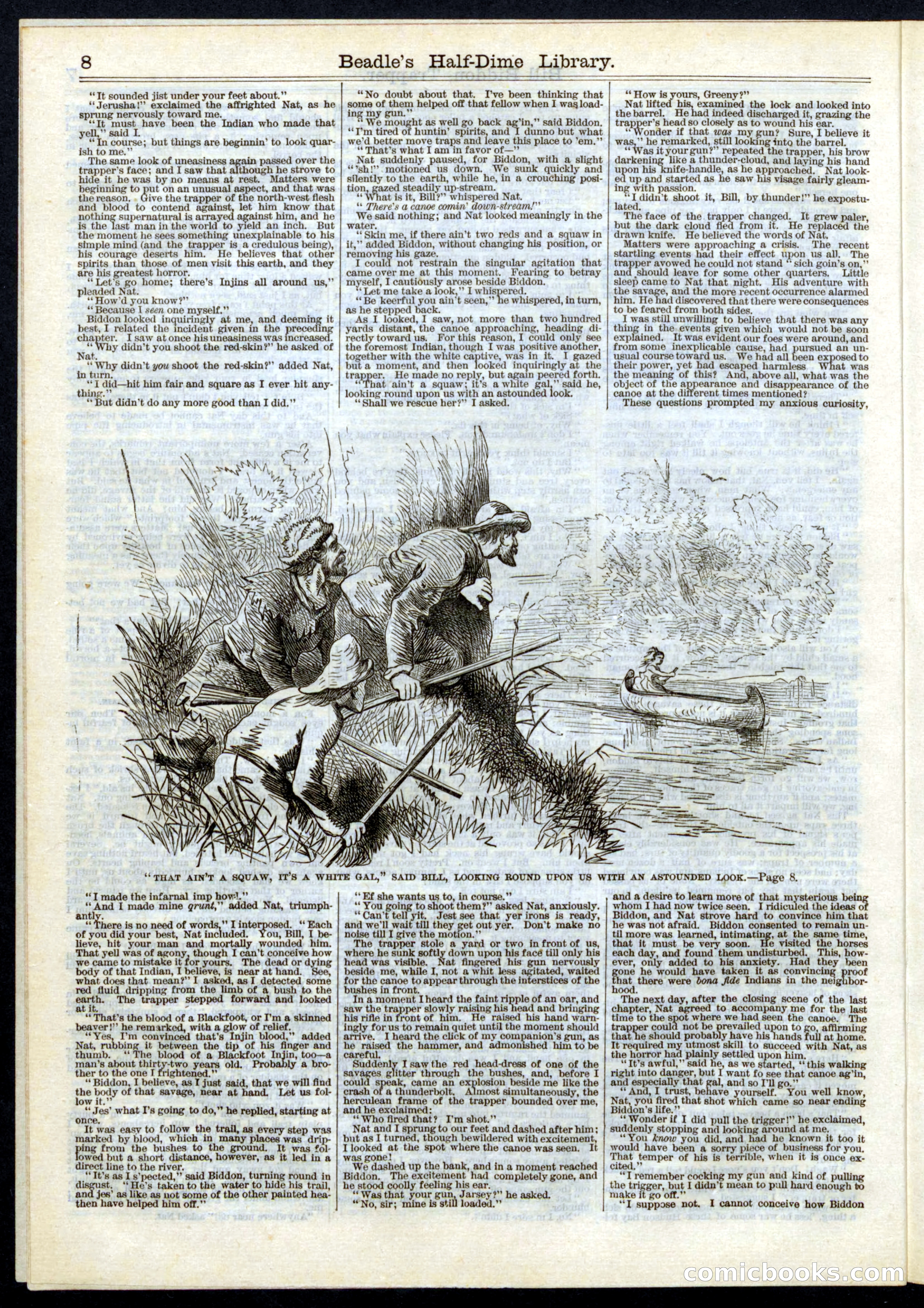 Beadle's Half Dime Library, No. 6 — page 8 of 16