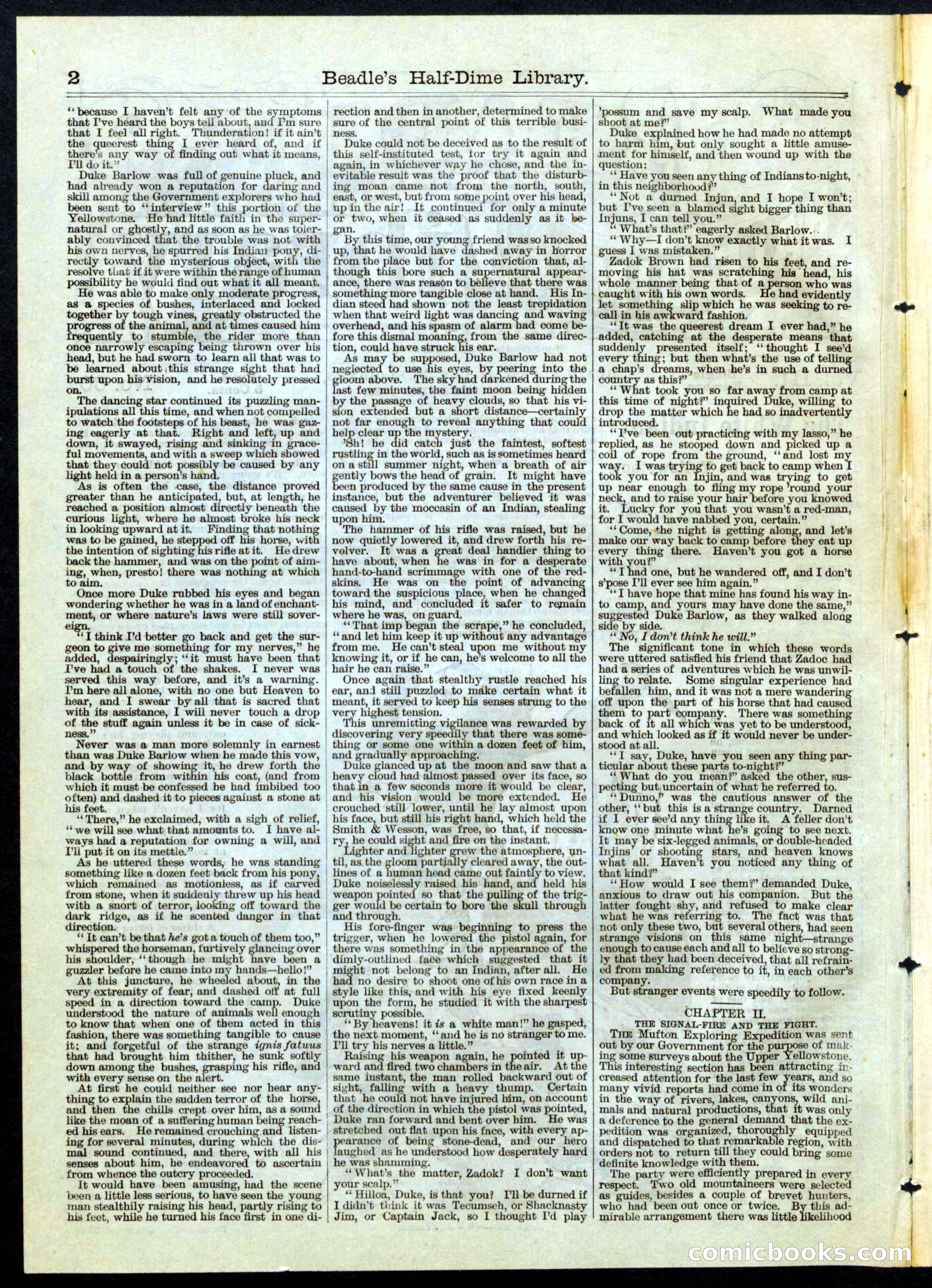 Beadle's Half Dime Library No. 60 — page 2 of 16
