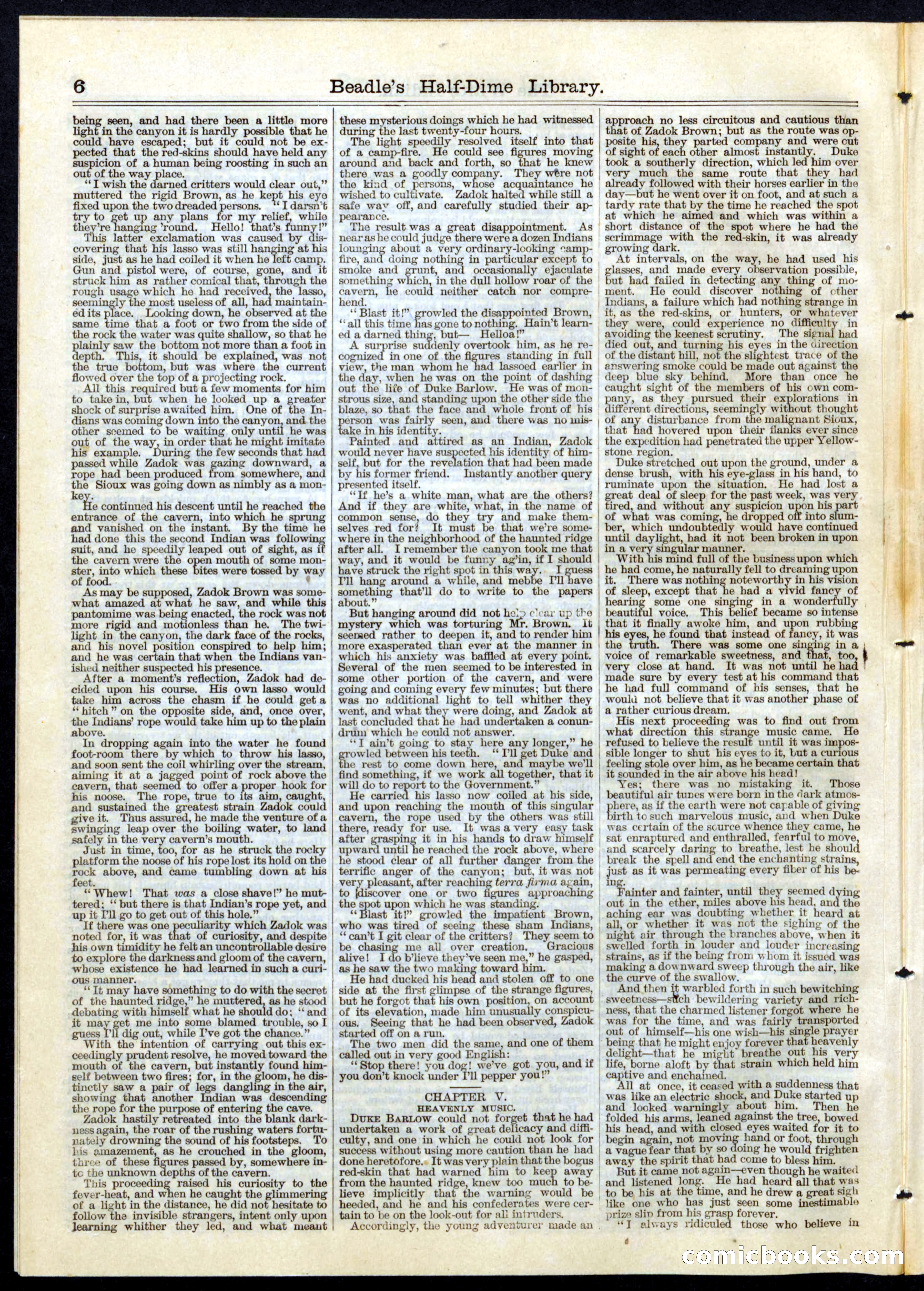Beadle's Half Dime Library No. 60 — page 6 of 16