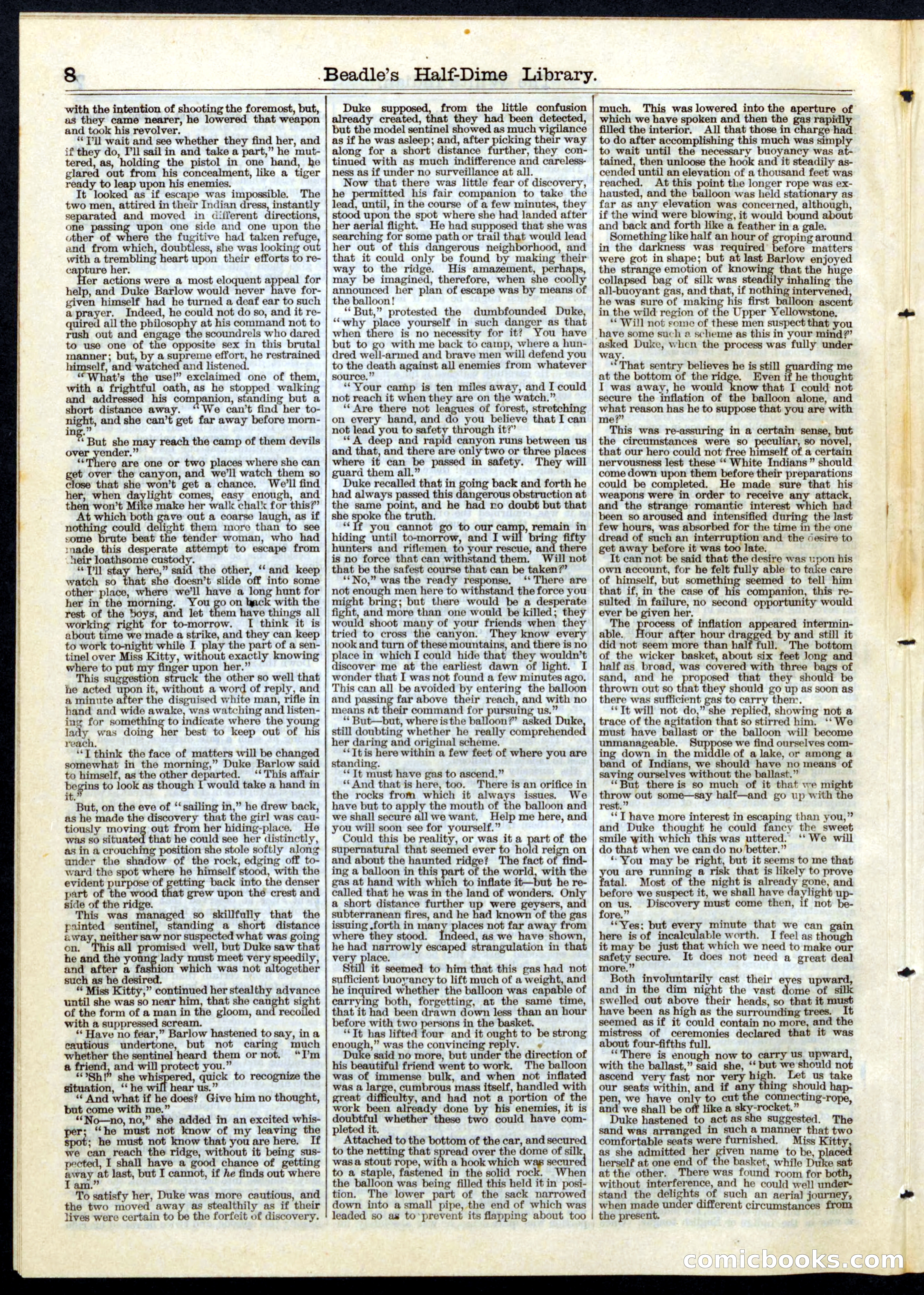 Beadle's Half Dime Library No. 60 — page 8 of 16