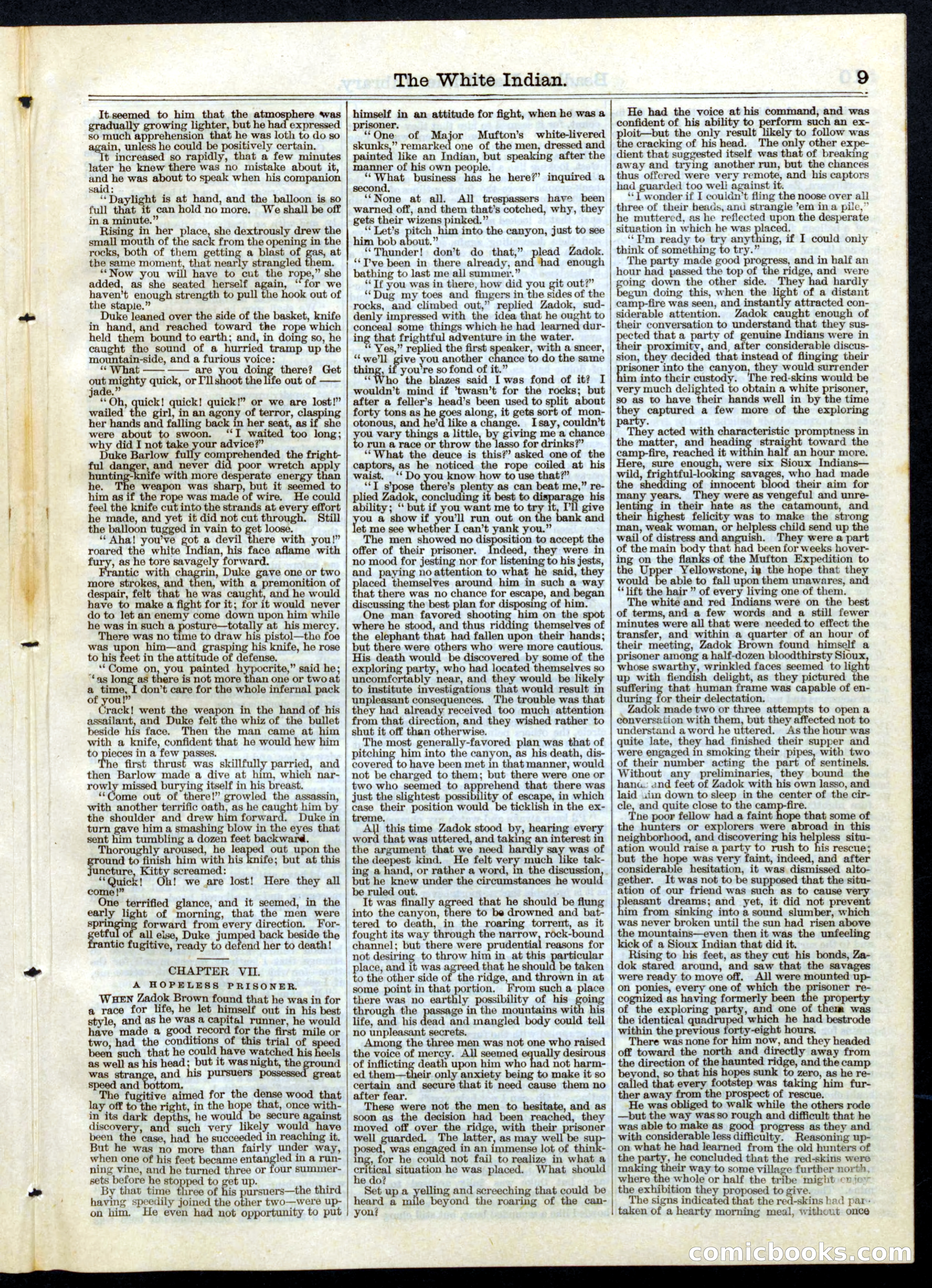 Beadle's Half Dime Library No. 60 — page 9 of 16