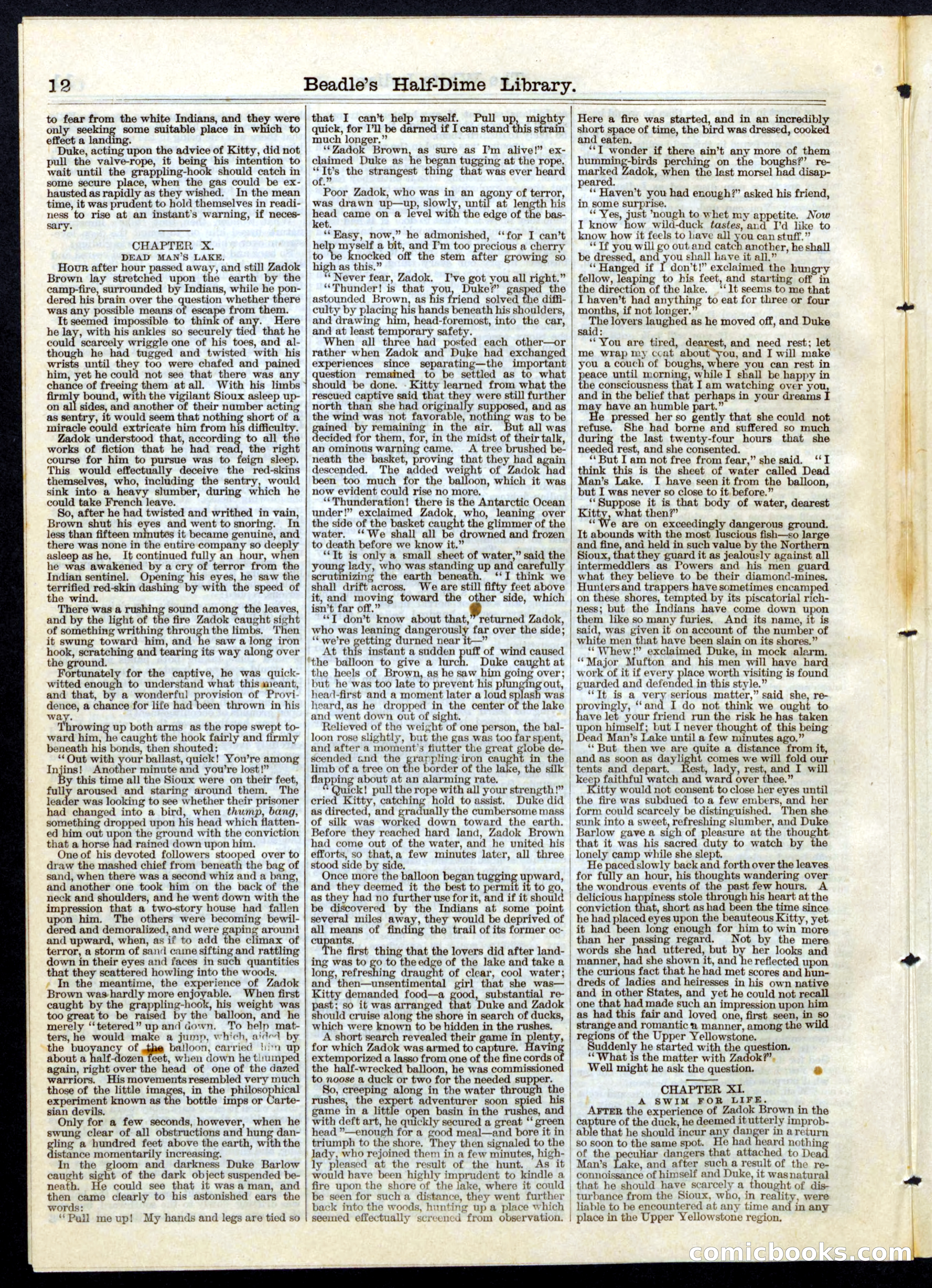 Beadle's Half Dime Library No. 60 — page 12 of 16
