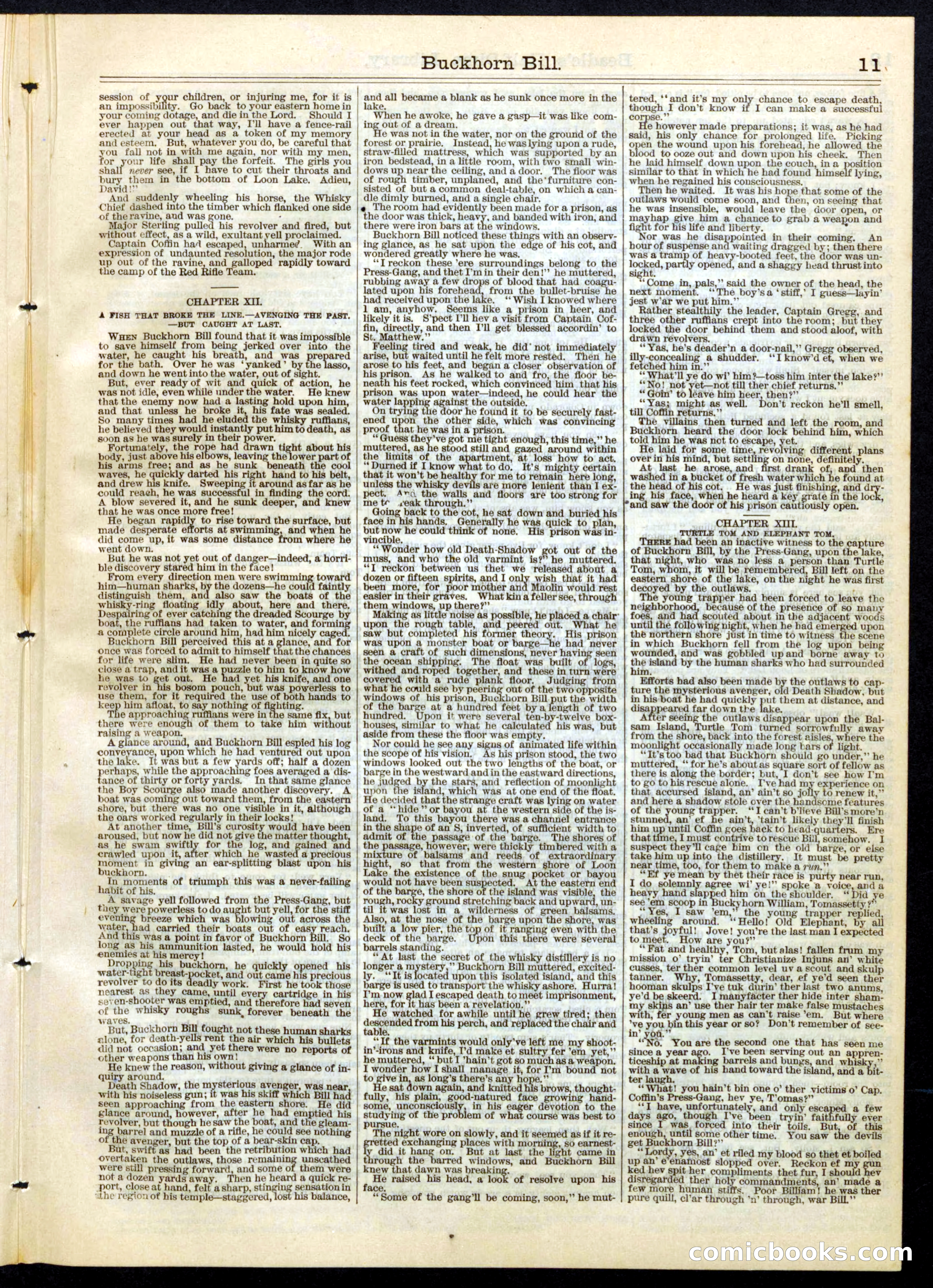 Beadle's Half Dime Library, No. 61 — page 11 of 16