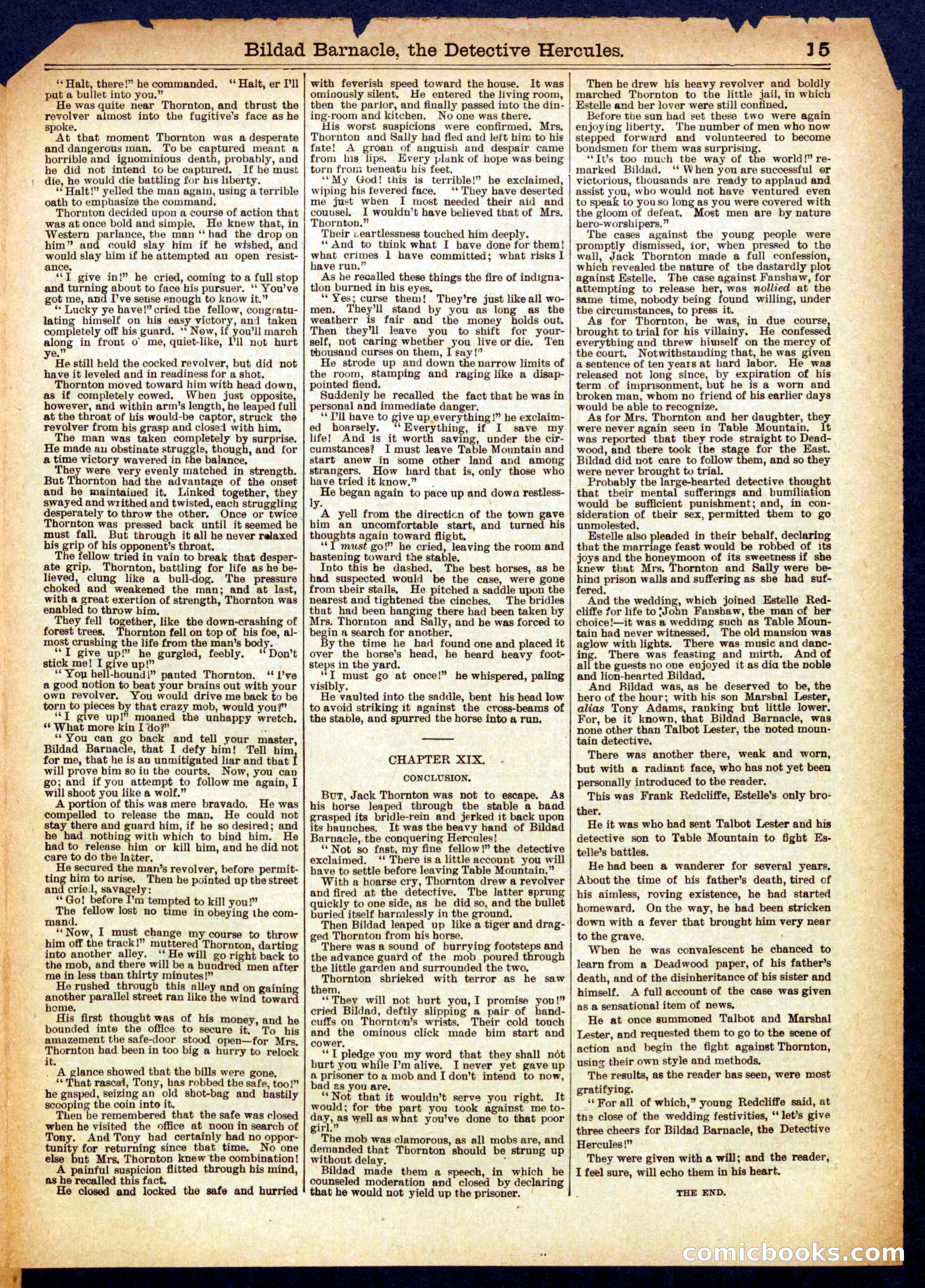 Beadle's Half Dime Library No. 611 — page 15 of 16