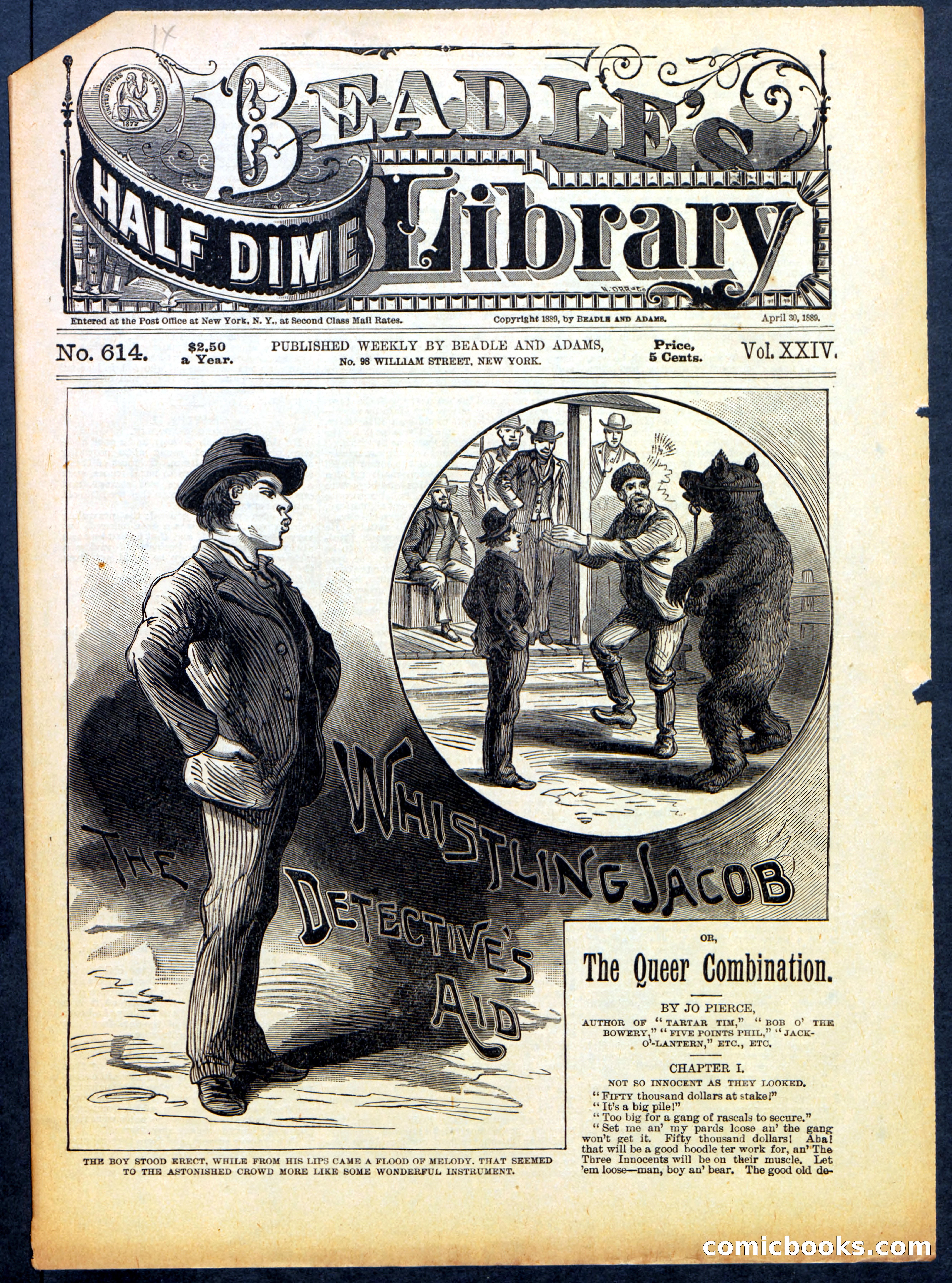 Beadle's Half Dime Library No. 614