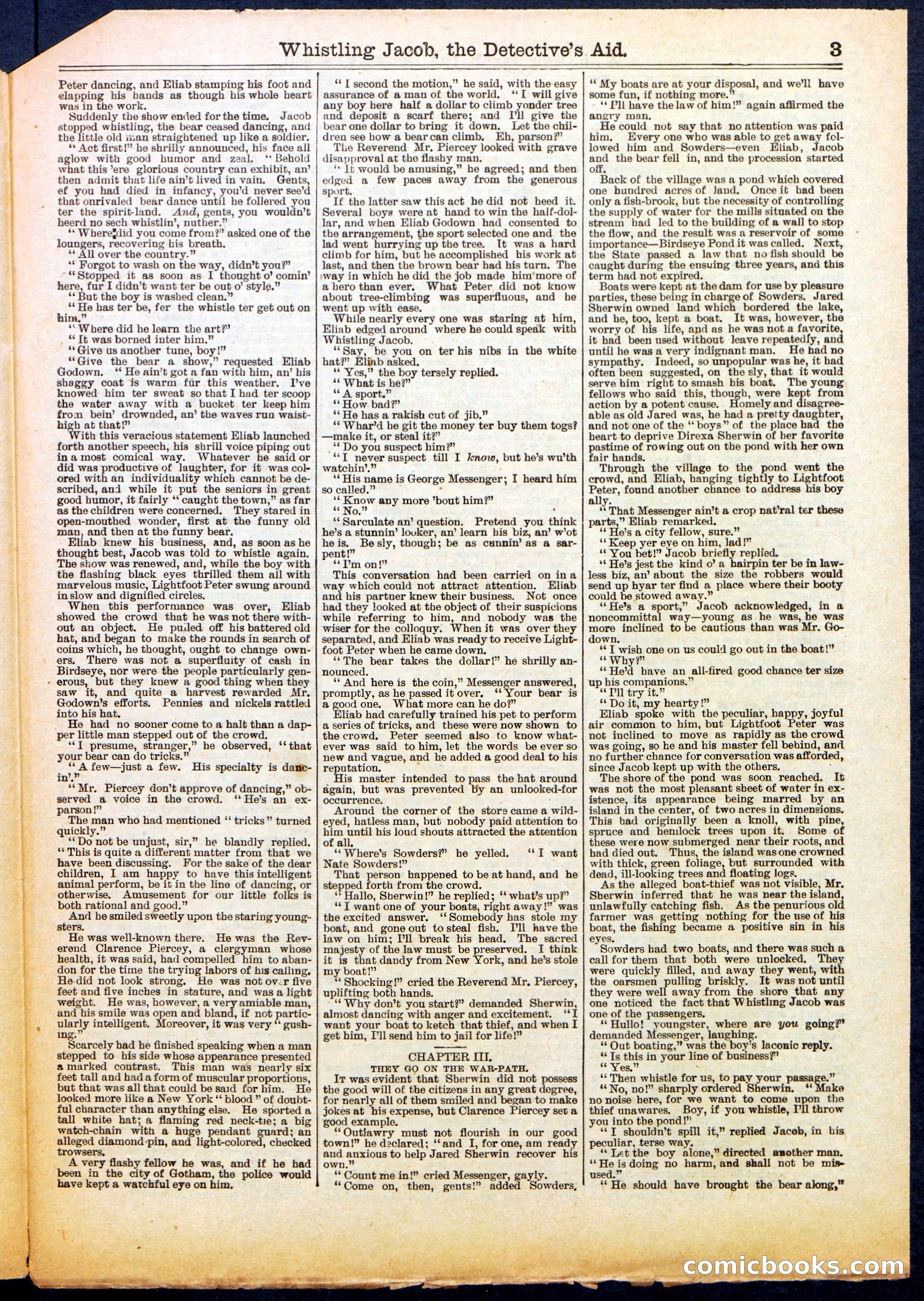 Beadle's Half Dime Library No. 614 — page 3 of 16