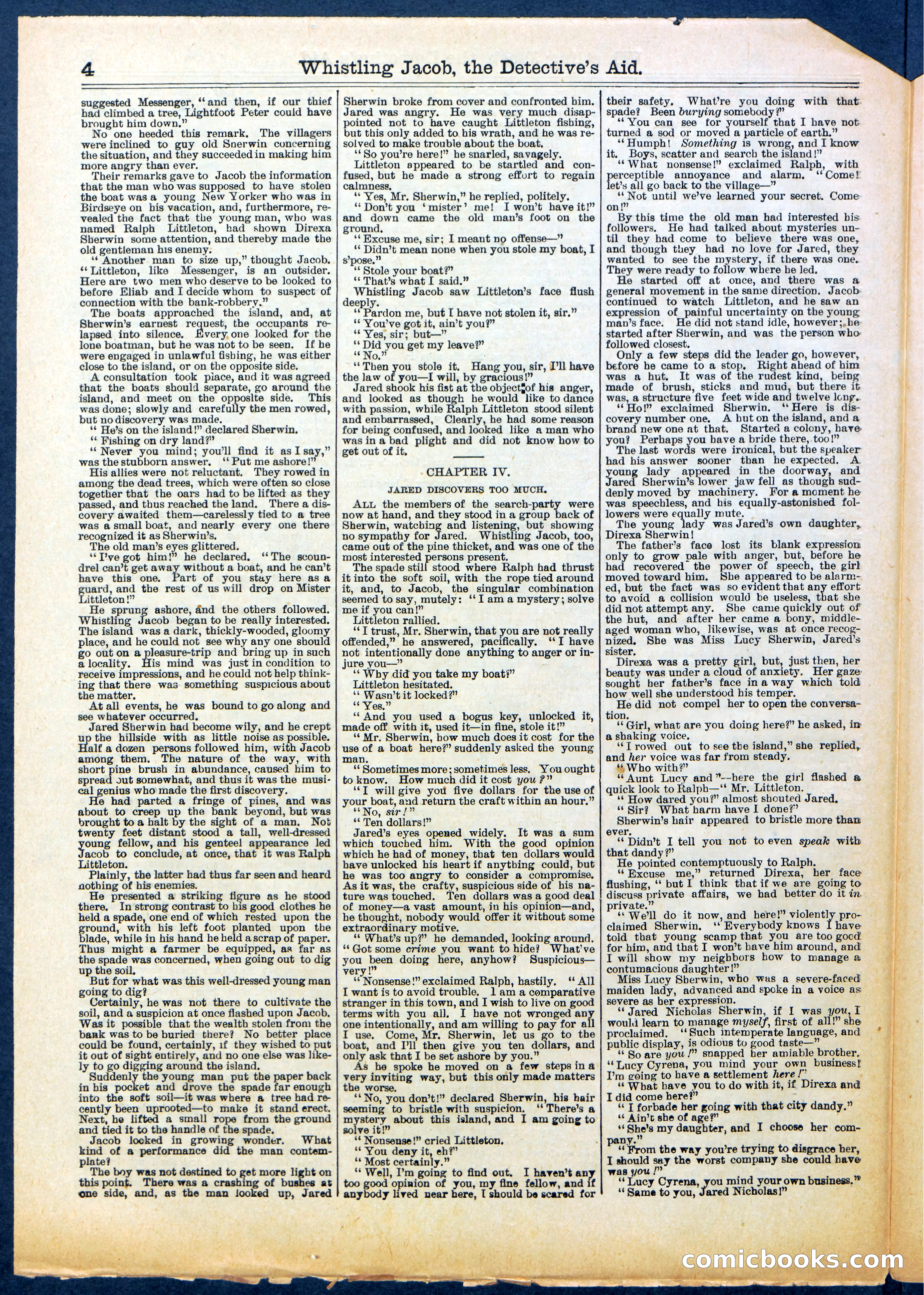 Beadle's Half Dime Library No. 614 — page 4 of 16