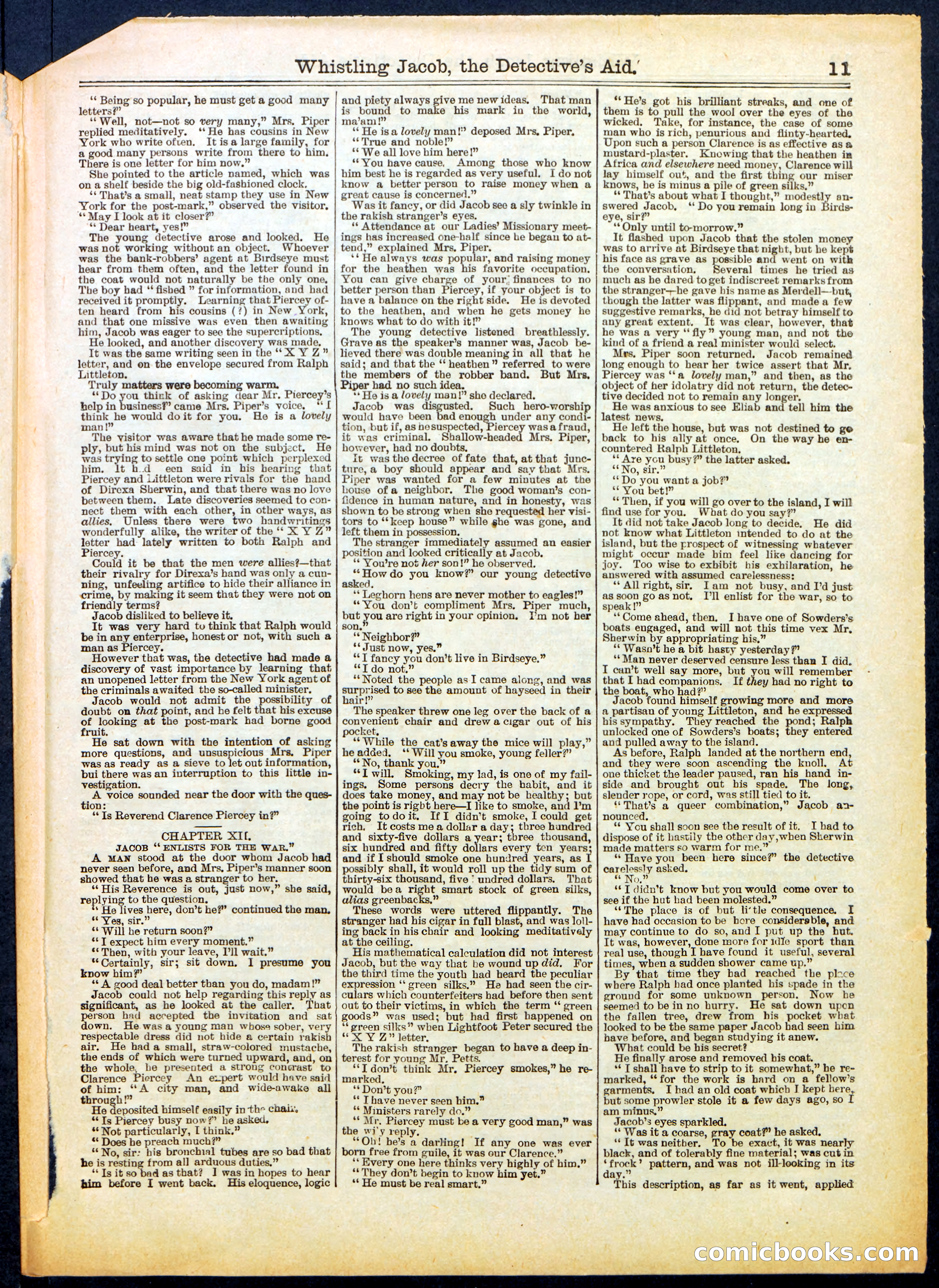 Beadle's Half Dime Library No. 614 — page 11 of 16