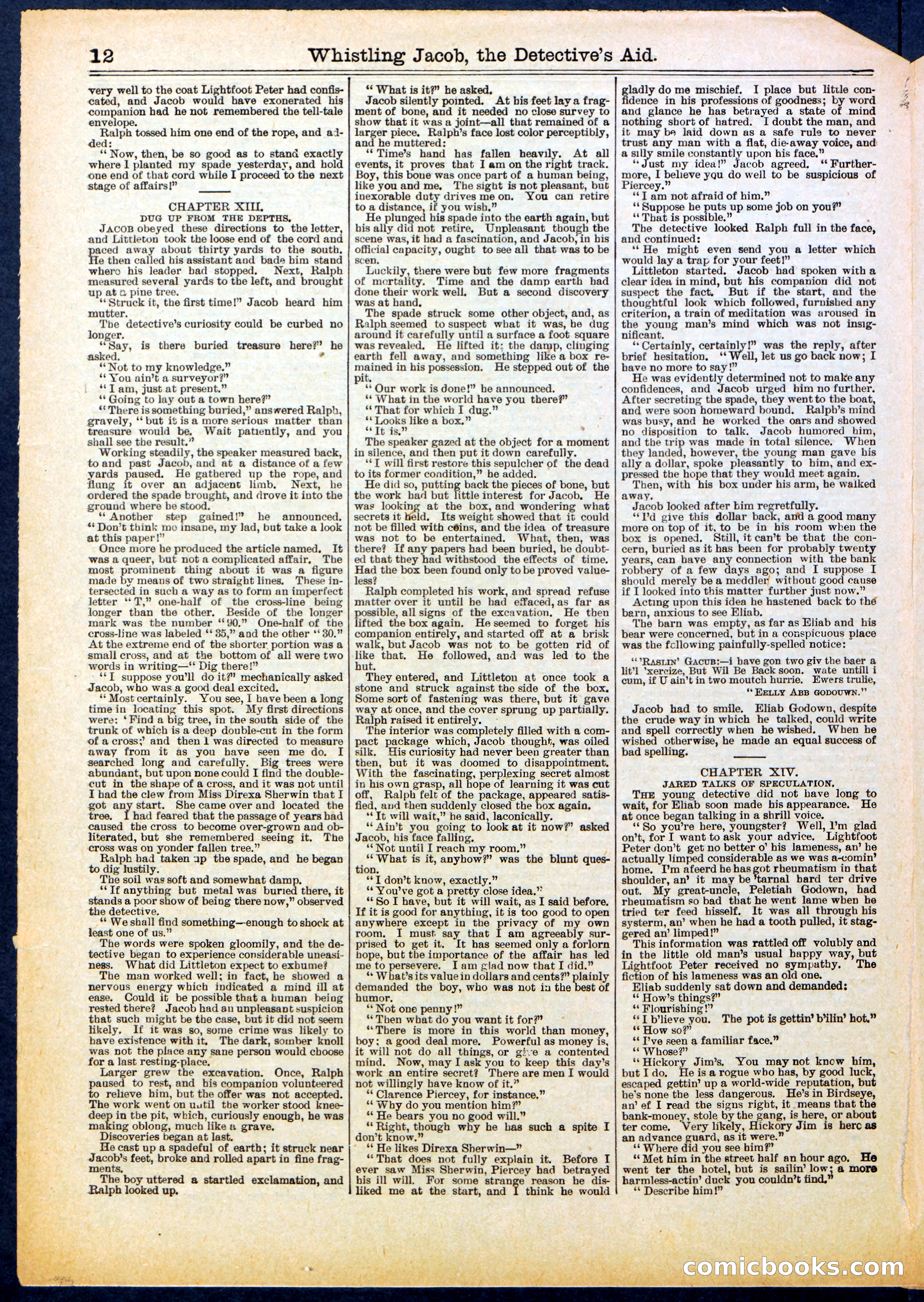 Beadle's Half Dime Library No. 614 — page 12 of 16