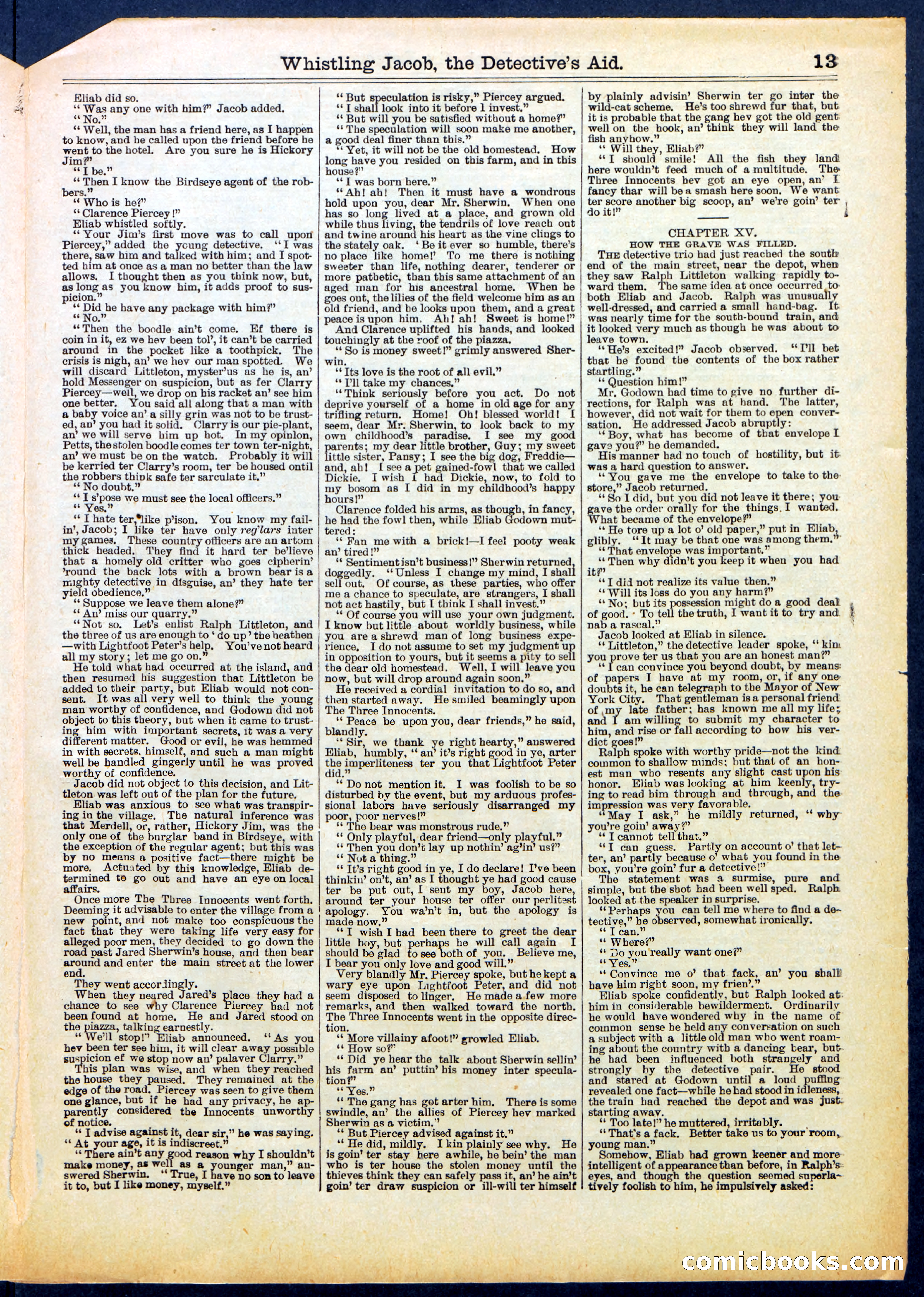 Beadle's Half Dime Library No. 614 — page 13 of 16
