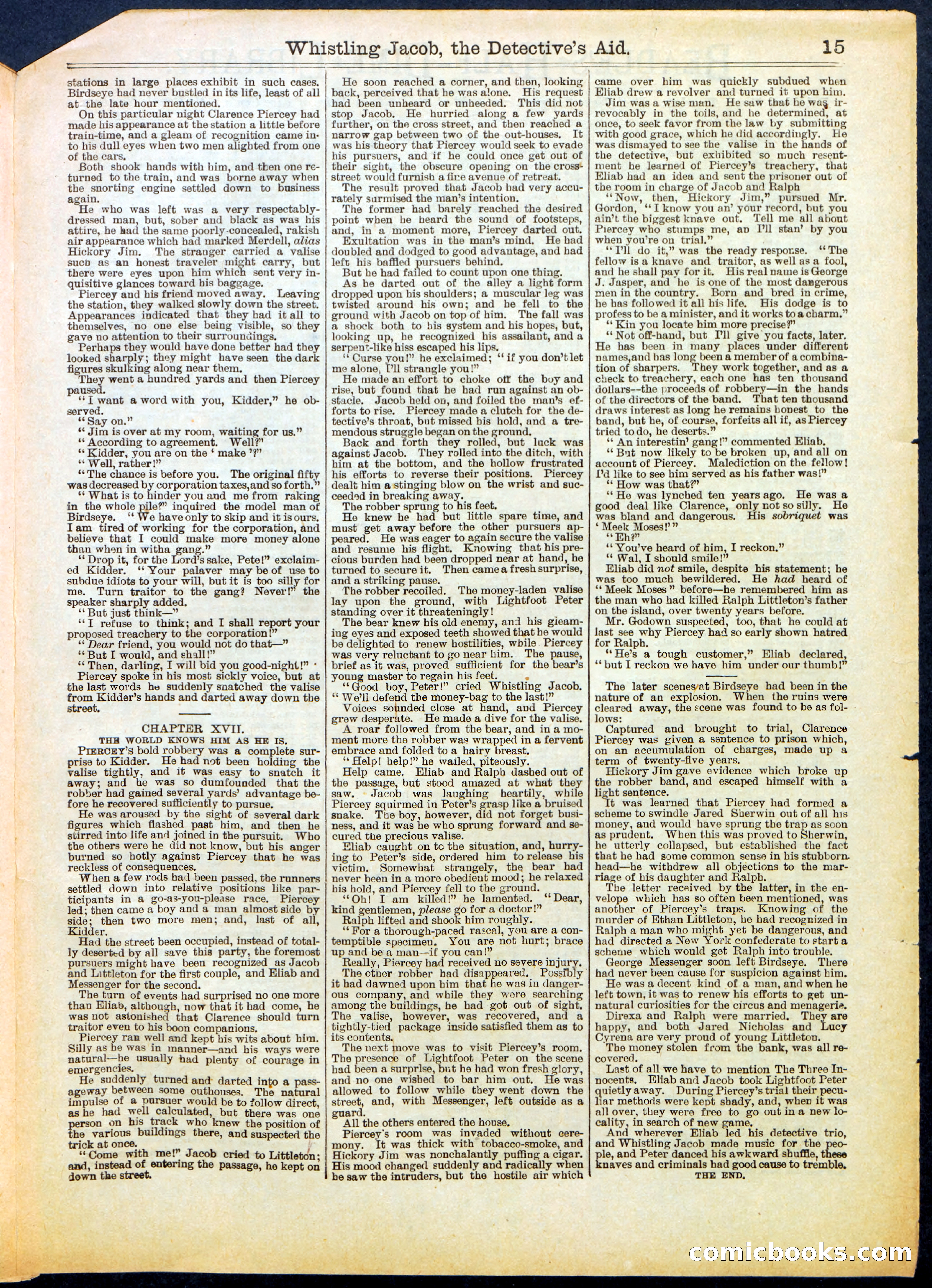 Beadle's Half Dime Library No. 614 — page 15 of 16