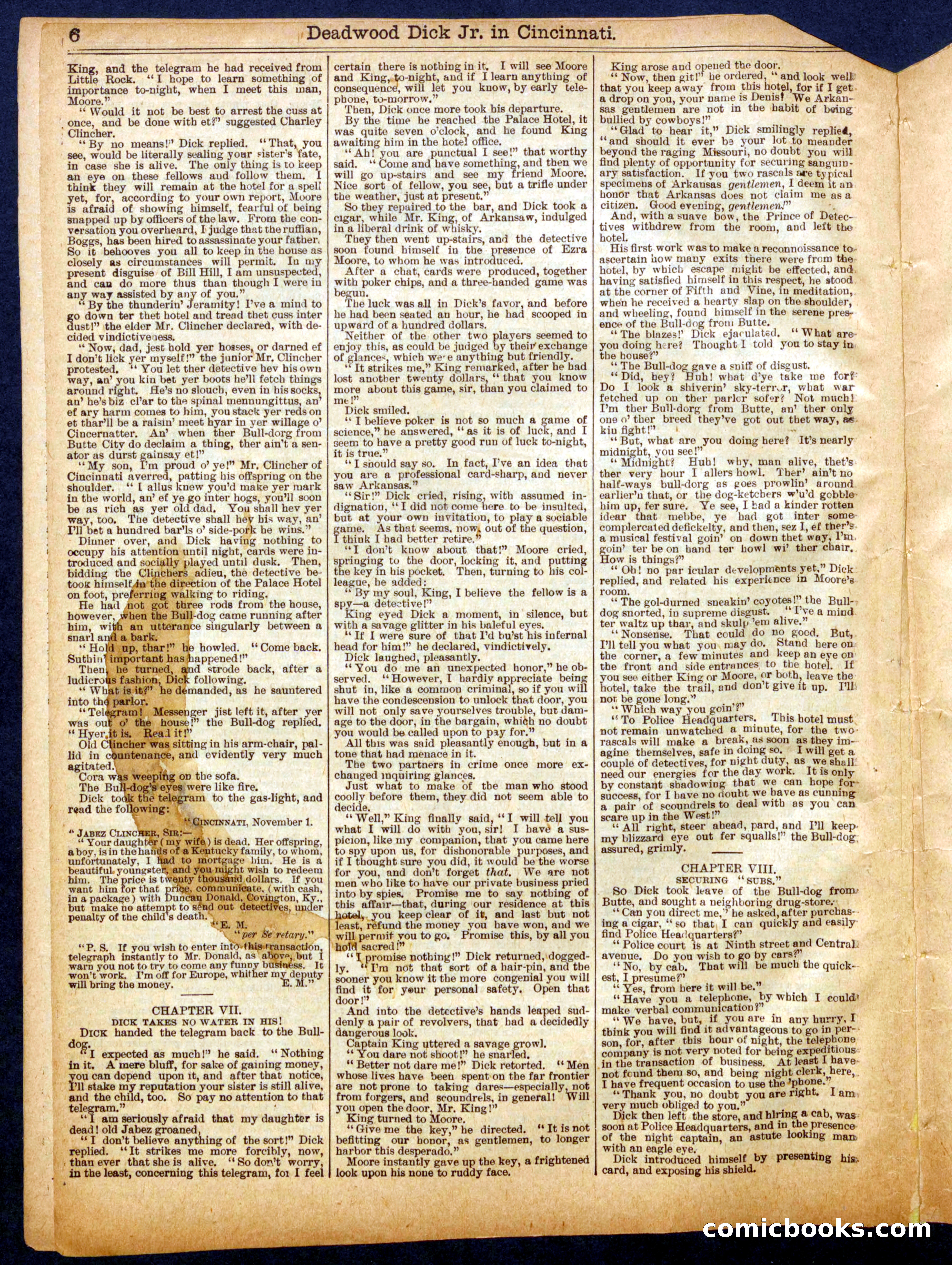 Beadle's Half Dime Library No. 618 — page 6 of 16