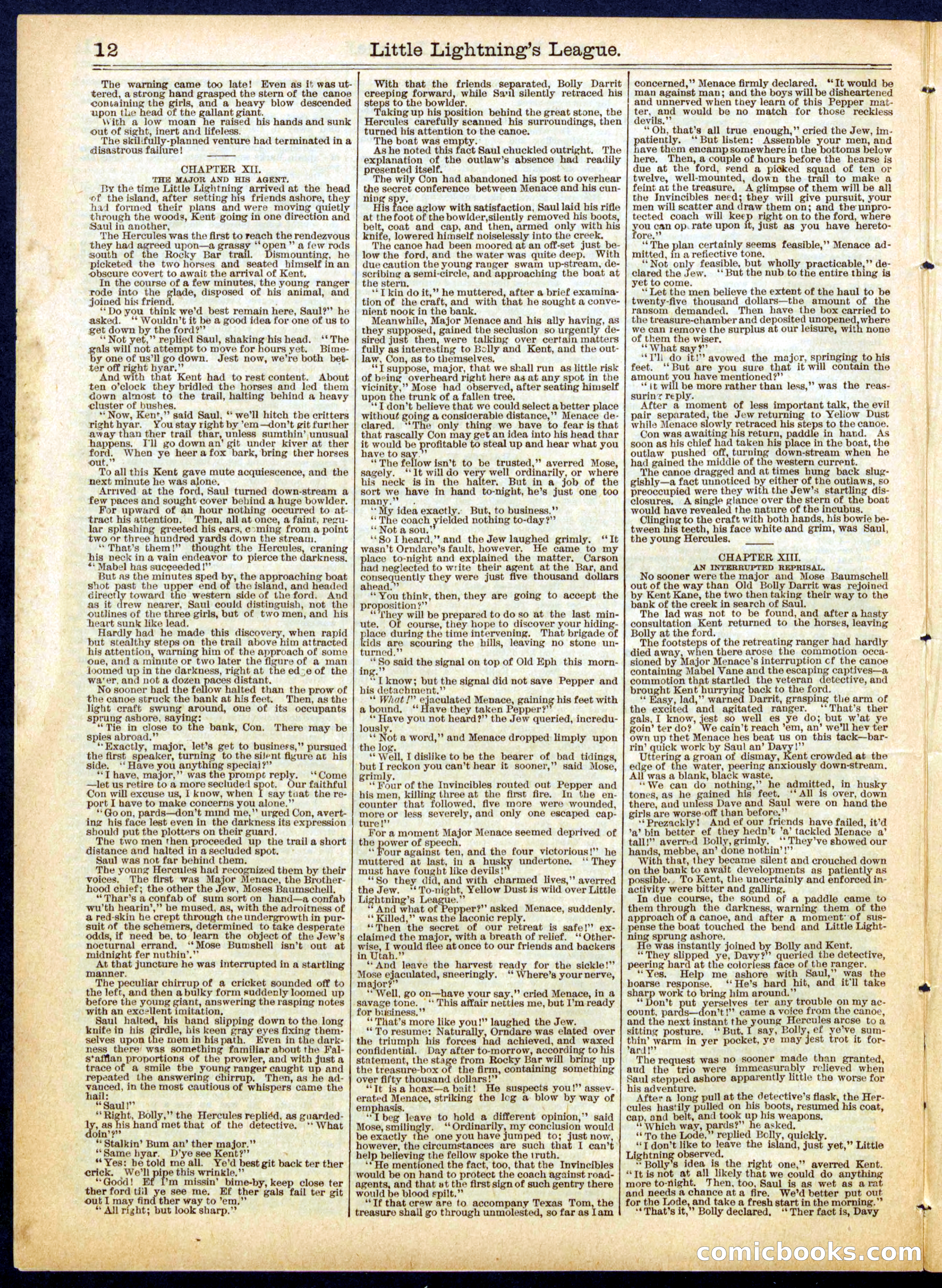 Beadle's Half Dime Library, No. 620 — page 12 of 16