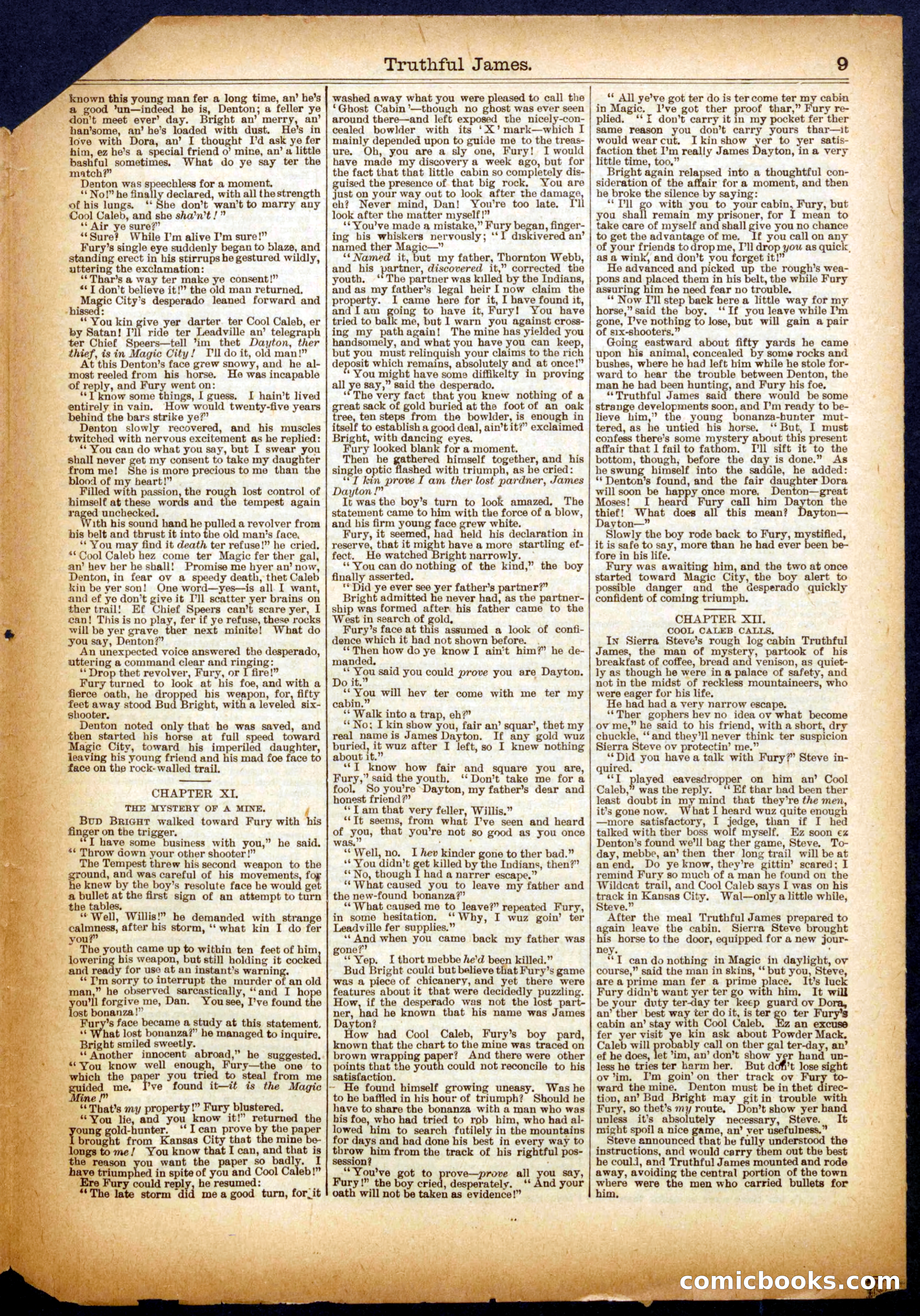 Beadle's Half Dime Library No. 621 — page 9 of 16