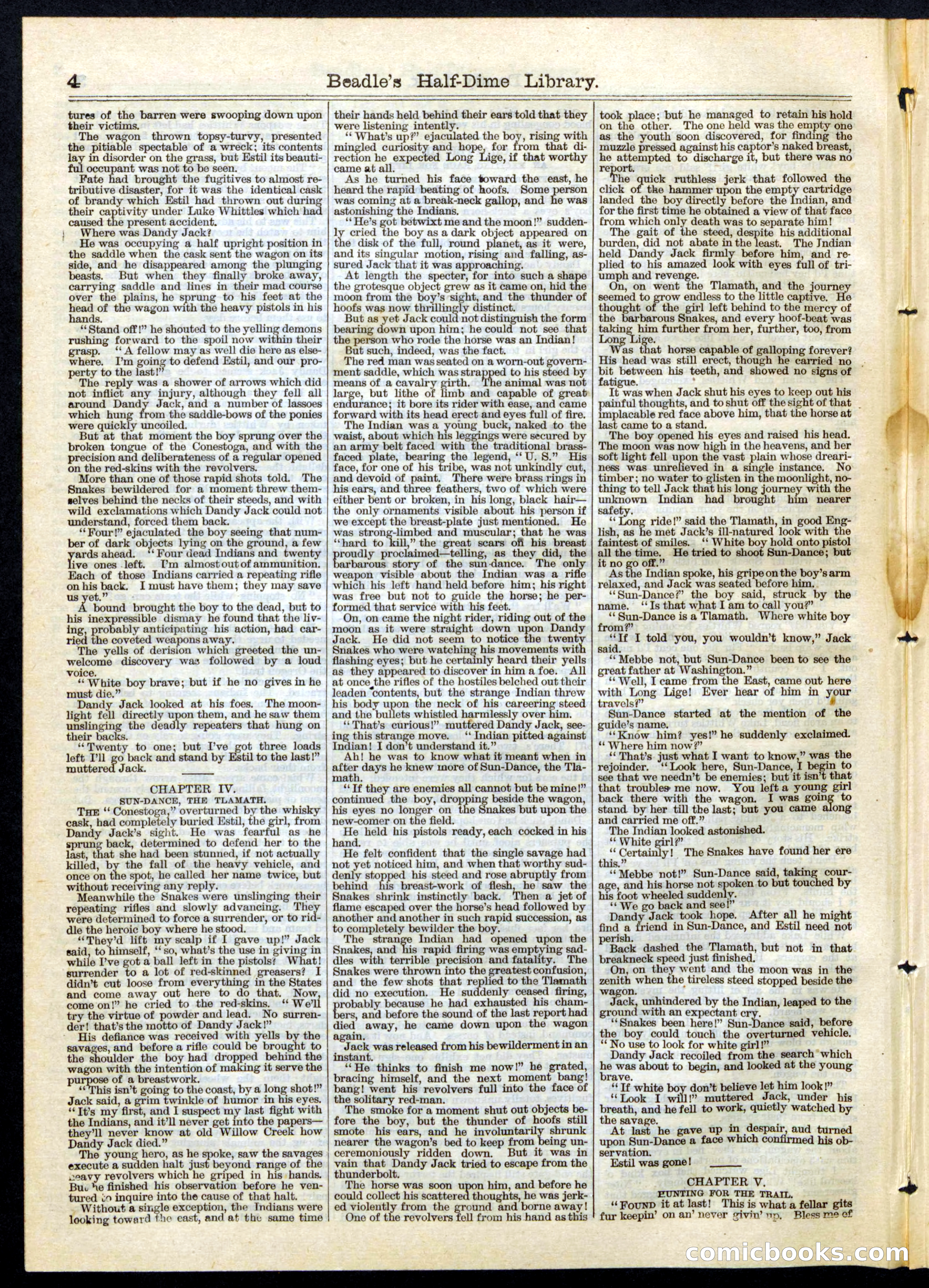 Beadle's Half Dime Library, No. 64 — page 4 of 16