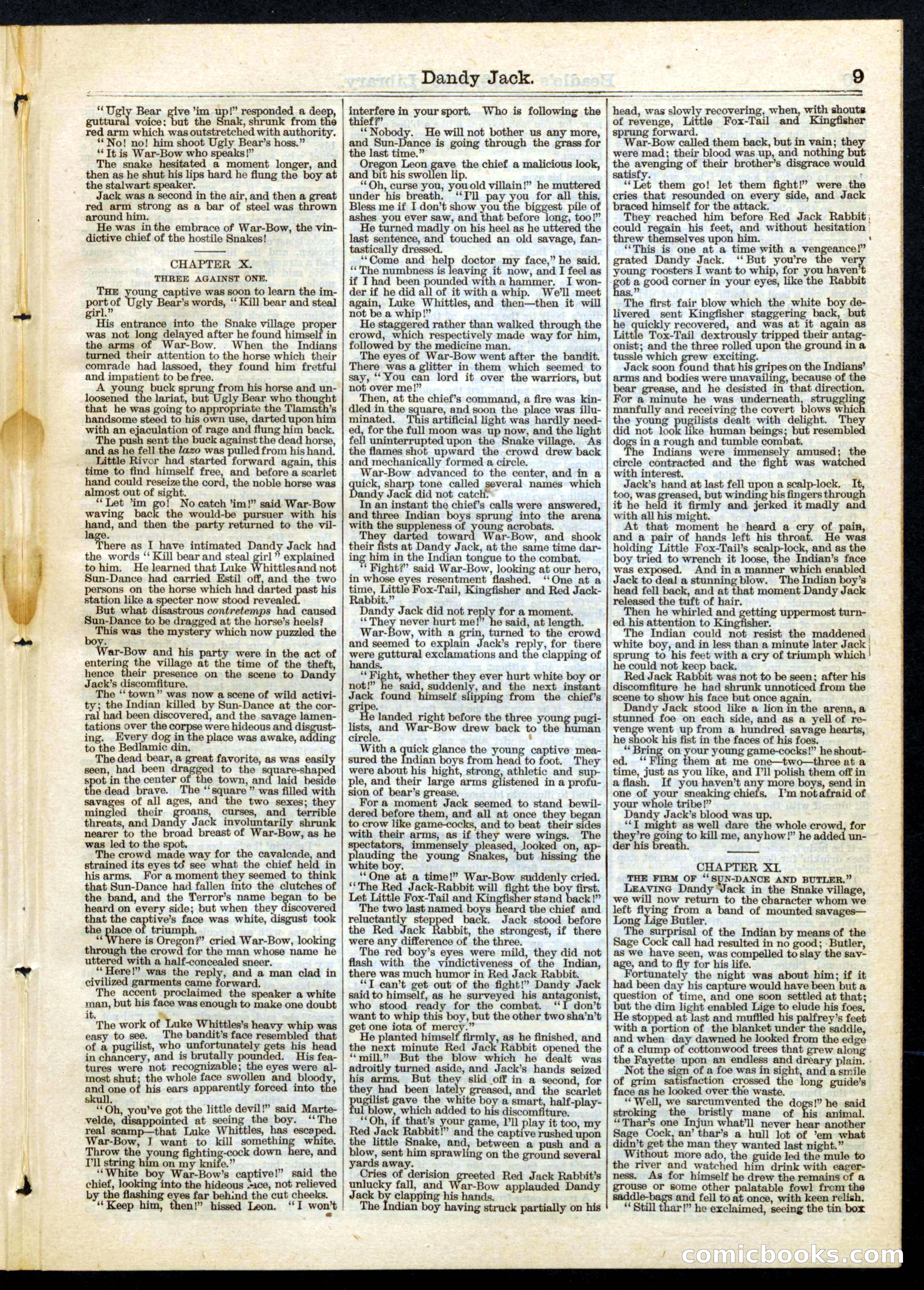 Beadle's Half Dime Library, No. 64 — page 9 of 16