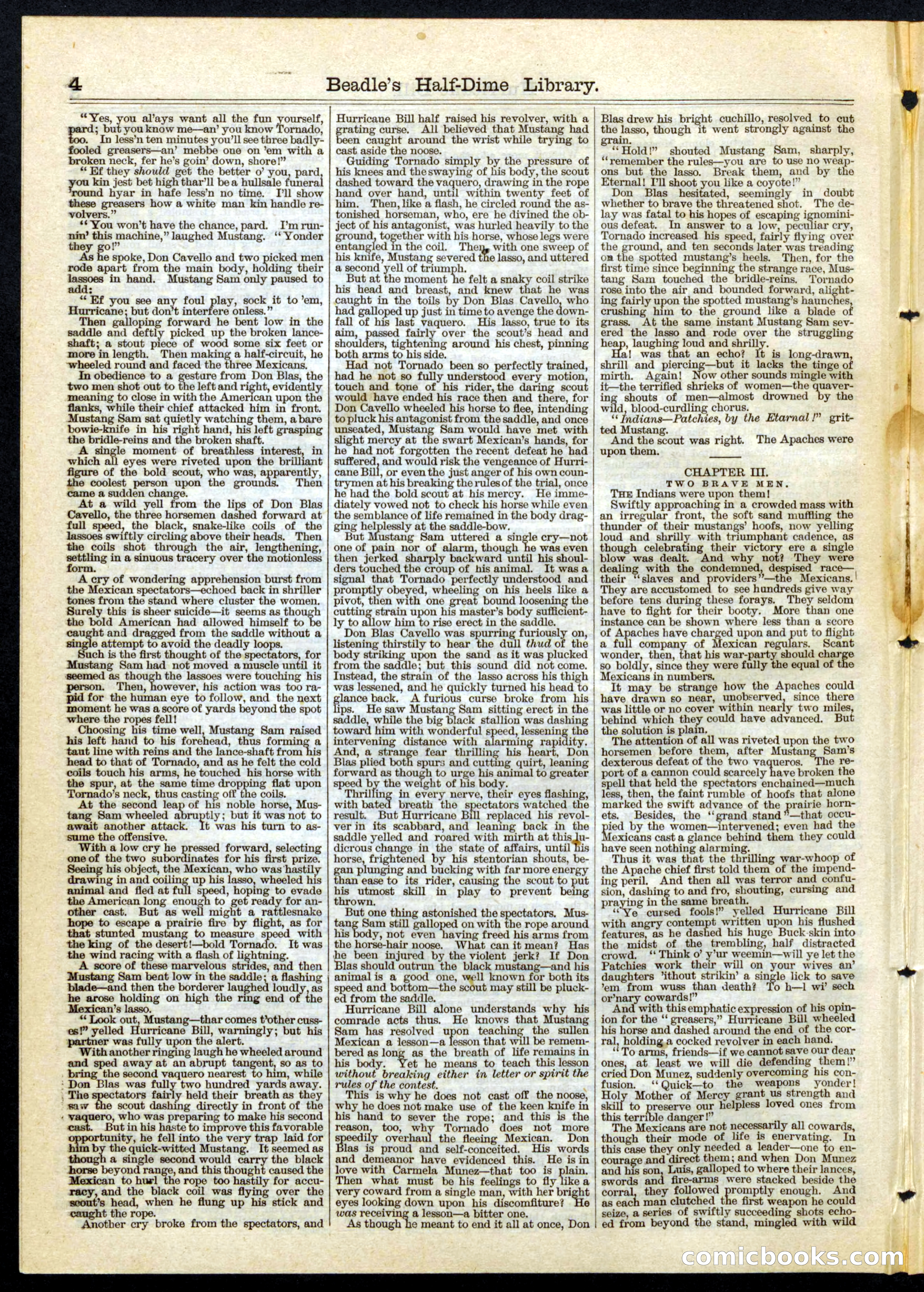 Beadle's Half Dime Library, No. 65 — page 4 of 16