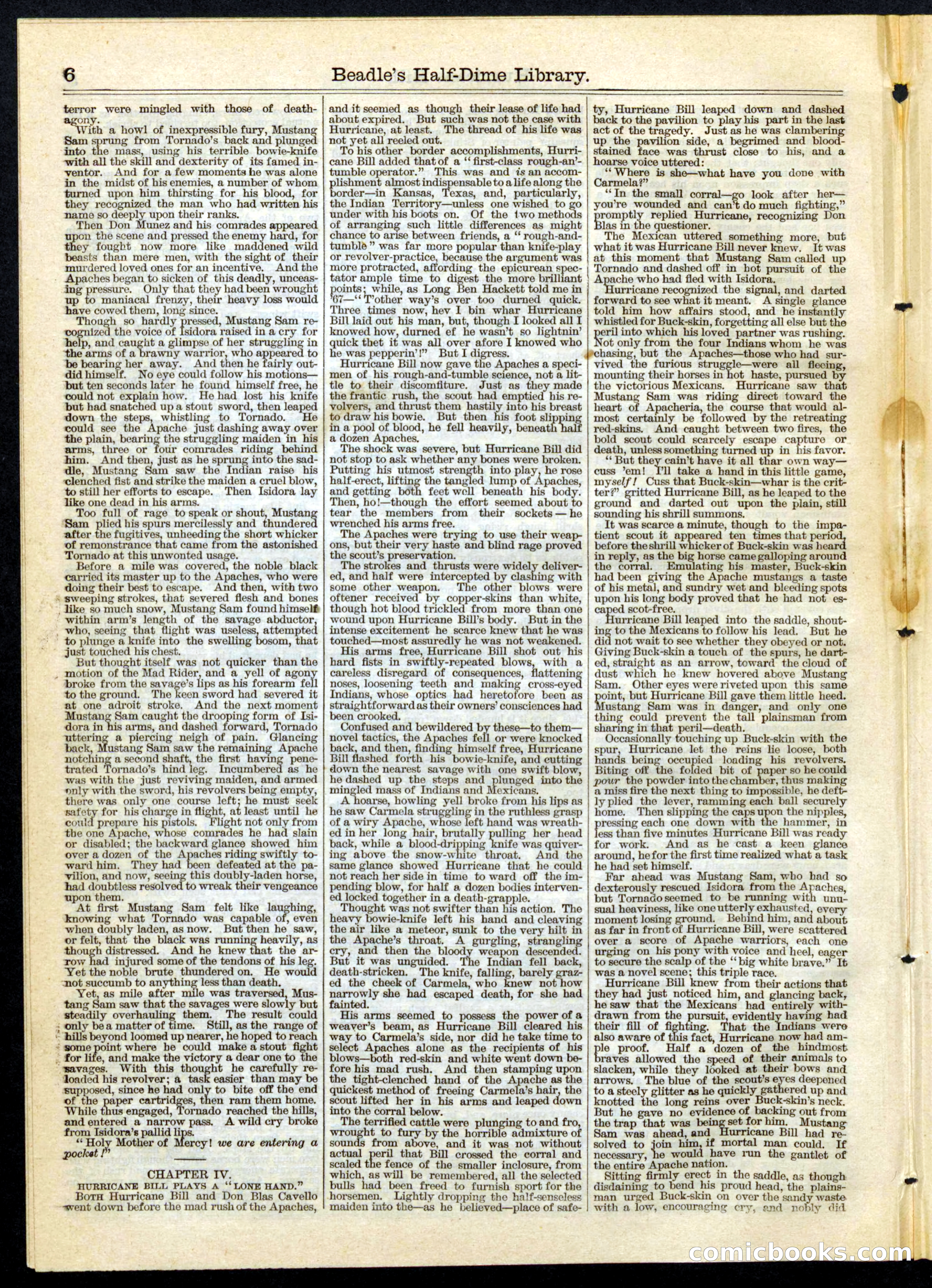 Beadle's Half Dime Library, No. 65 — page 6 of 16