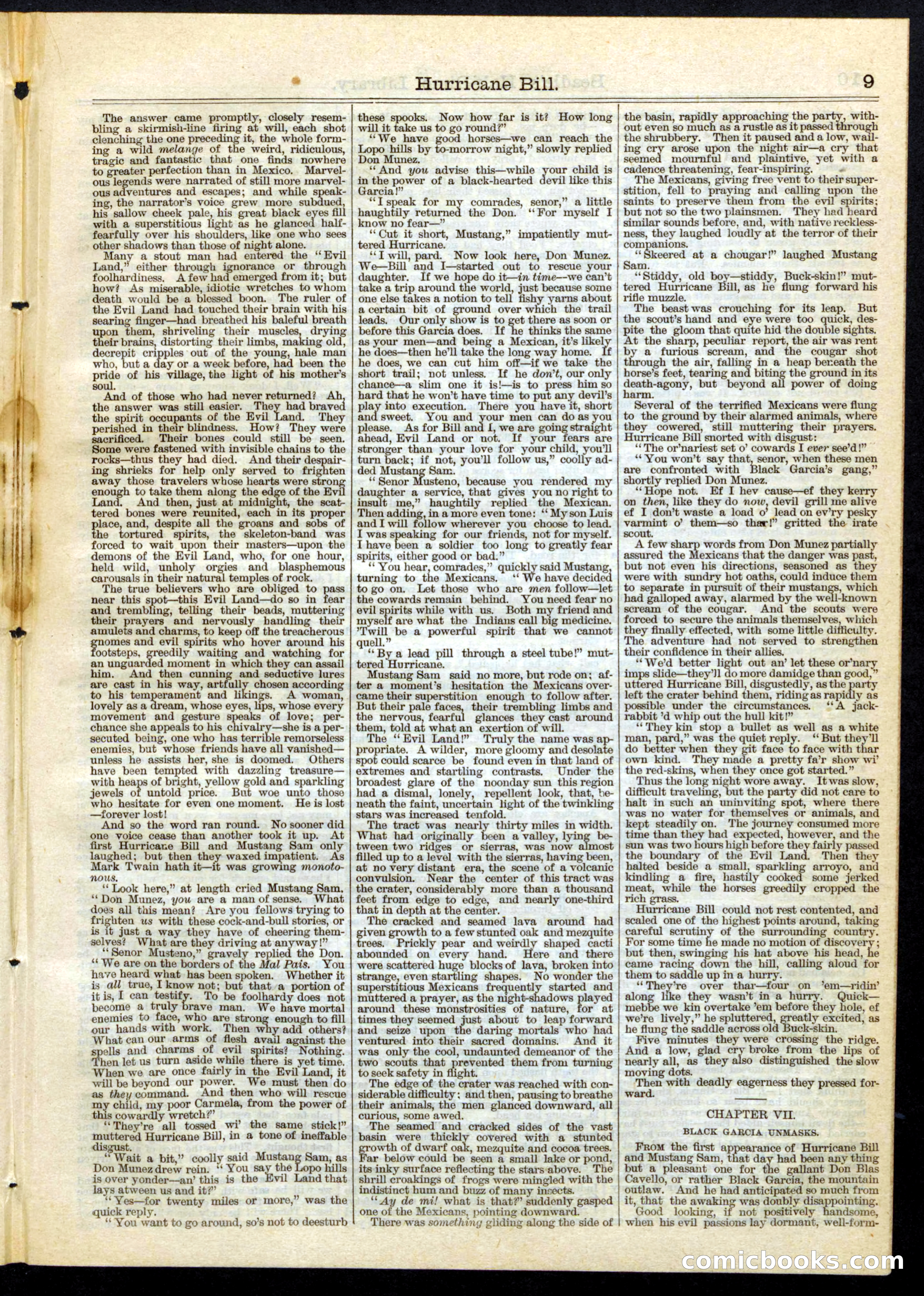 Beadle's Half Dime Library, No. 65 — page 9 of 16