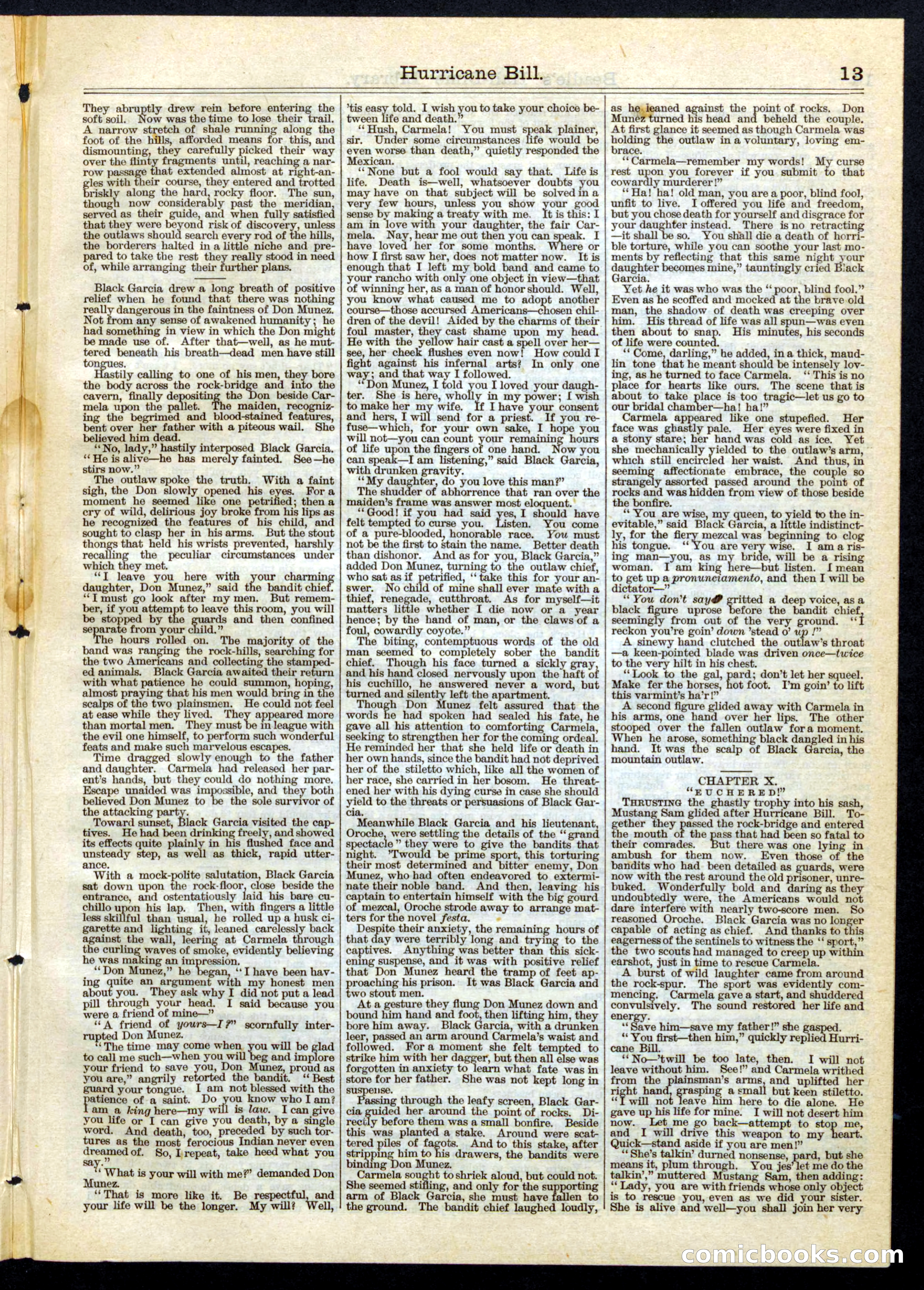Beadle's Half Dime Library, No. 65 — page 13 of 16