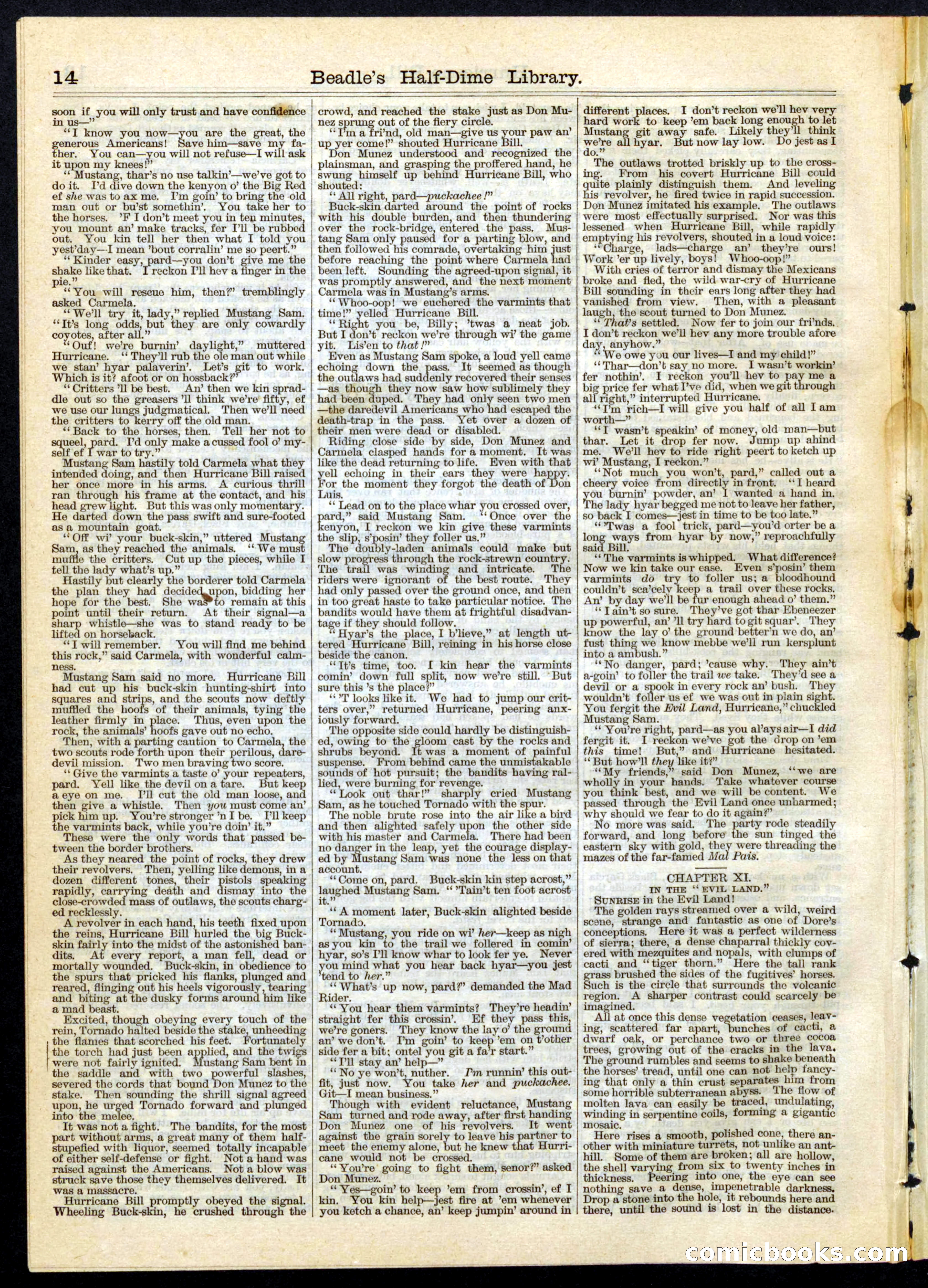 Beadle's Half Dime Library, No. 65 — page 14 of 16