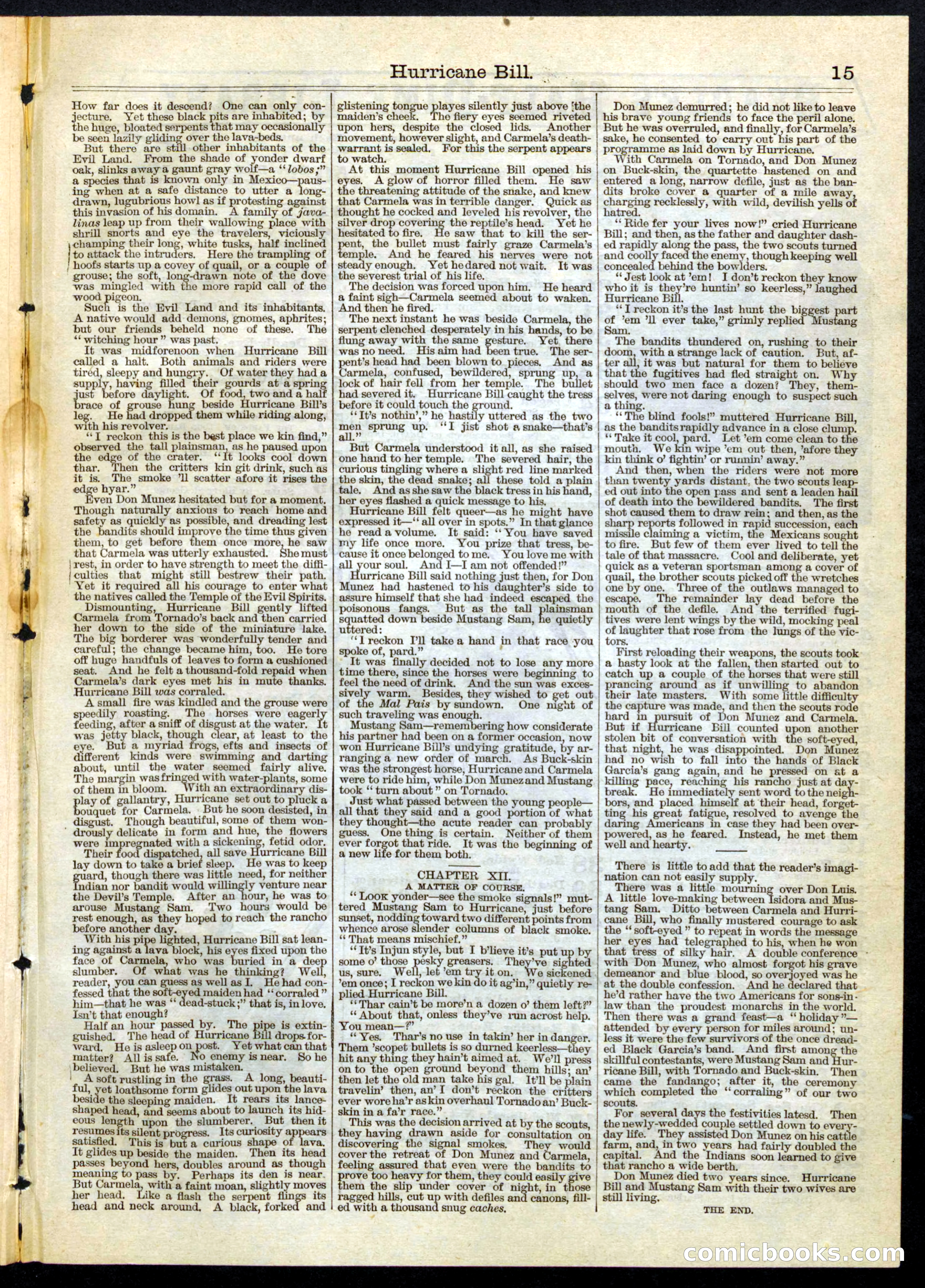 Beadle's Half Dime Library, No. 65 — page 15 of 16