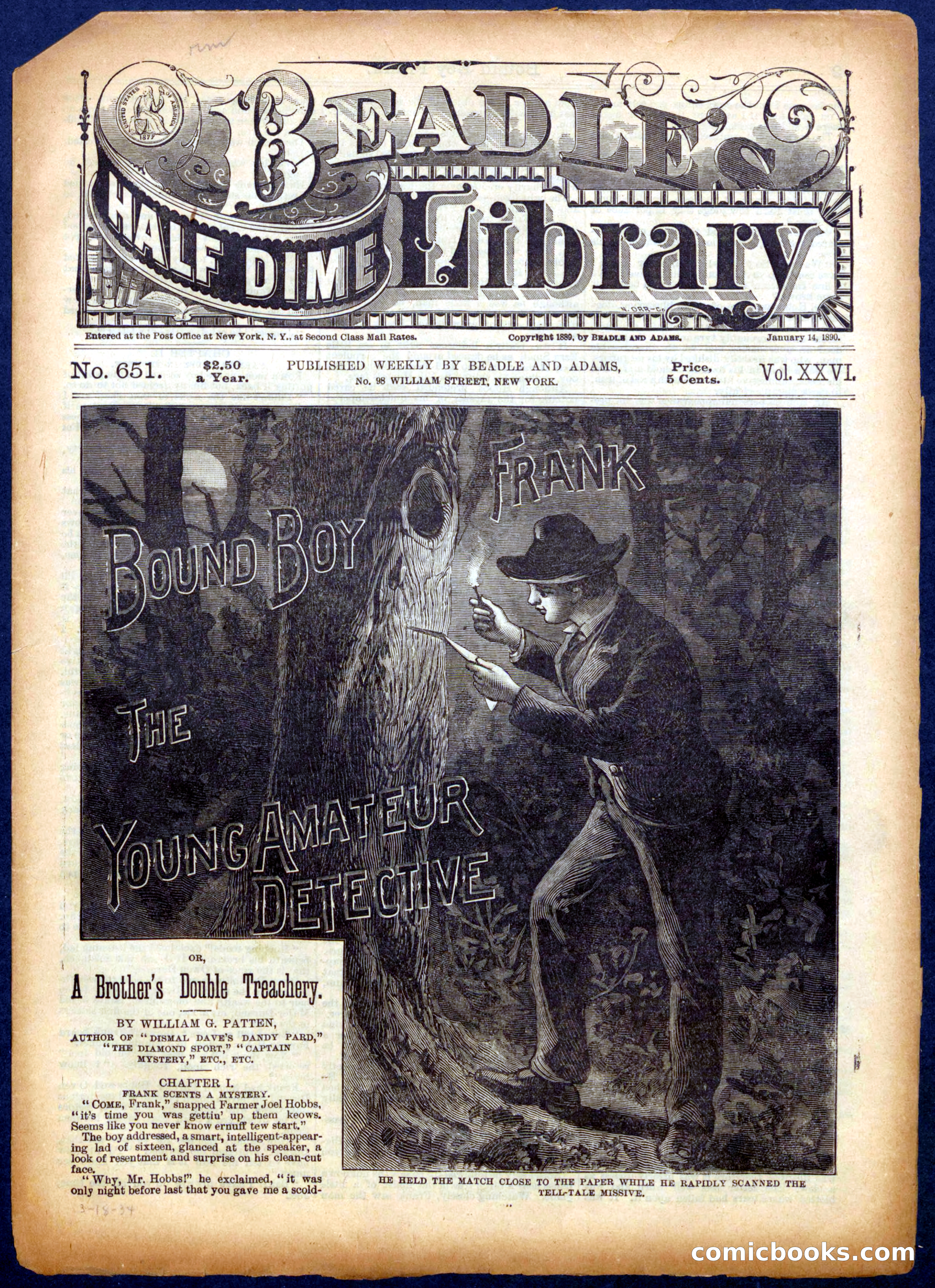 Beadle's Half Dime Library, No. 651 — page 1 of 16