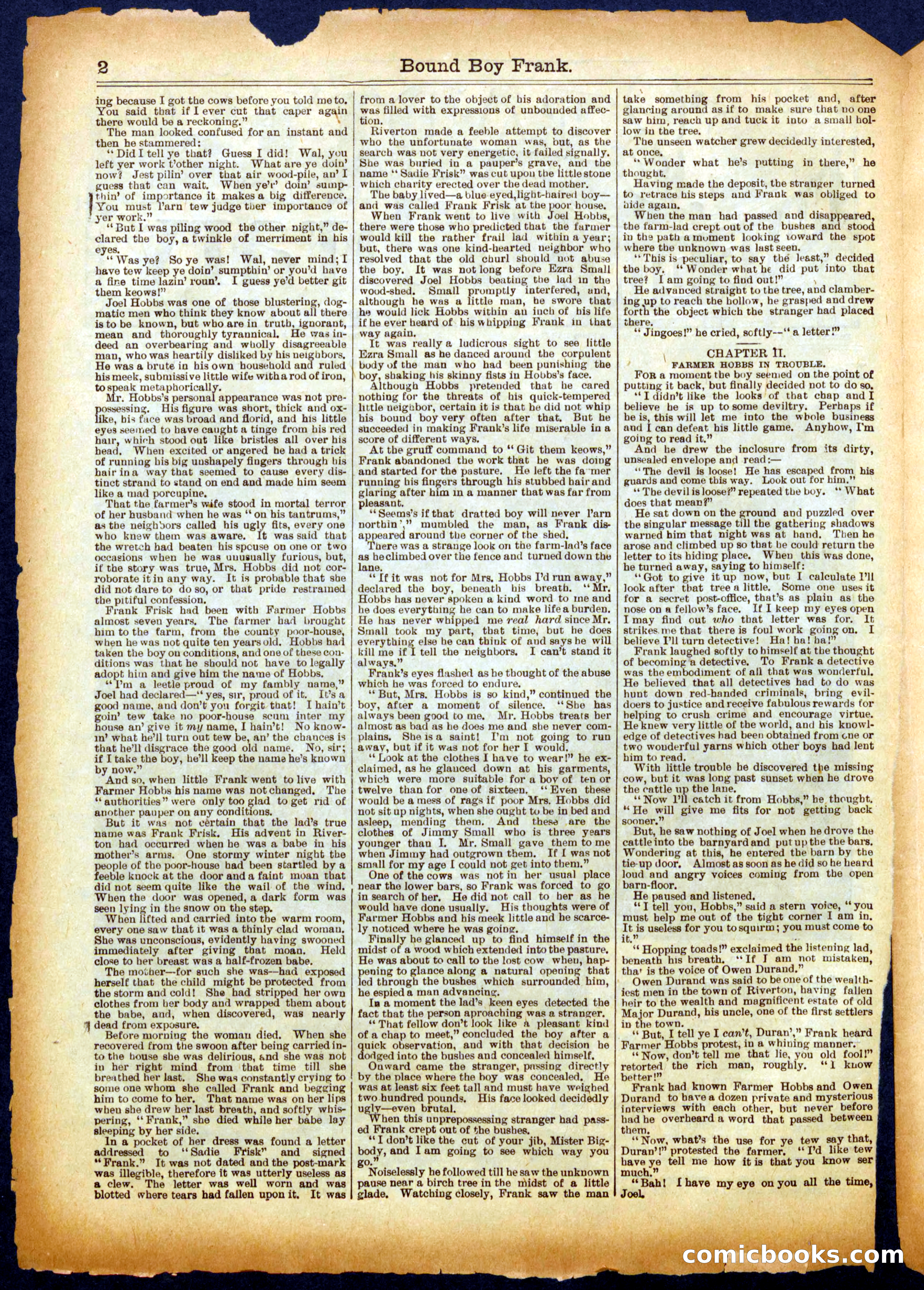 Beadle's Half Dime Library, No. 651 — page 2 of 16