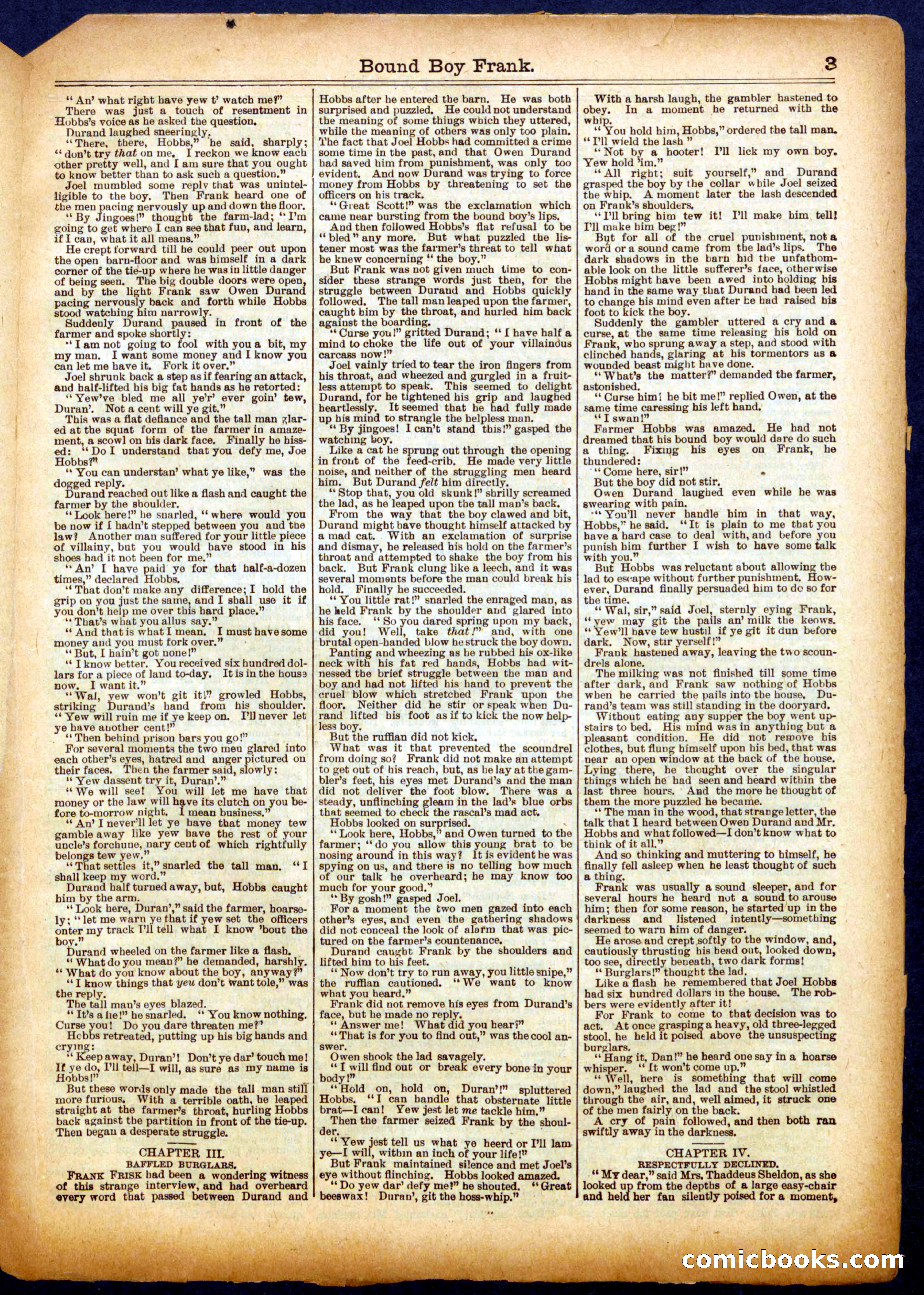 Beadle's Half Dime Library, No. 651 — page 3 of 16