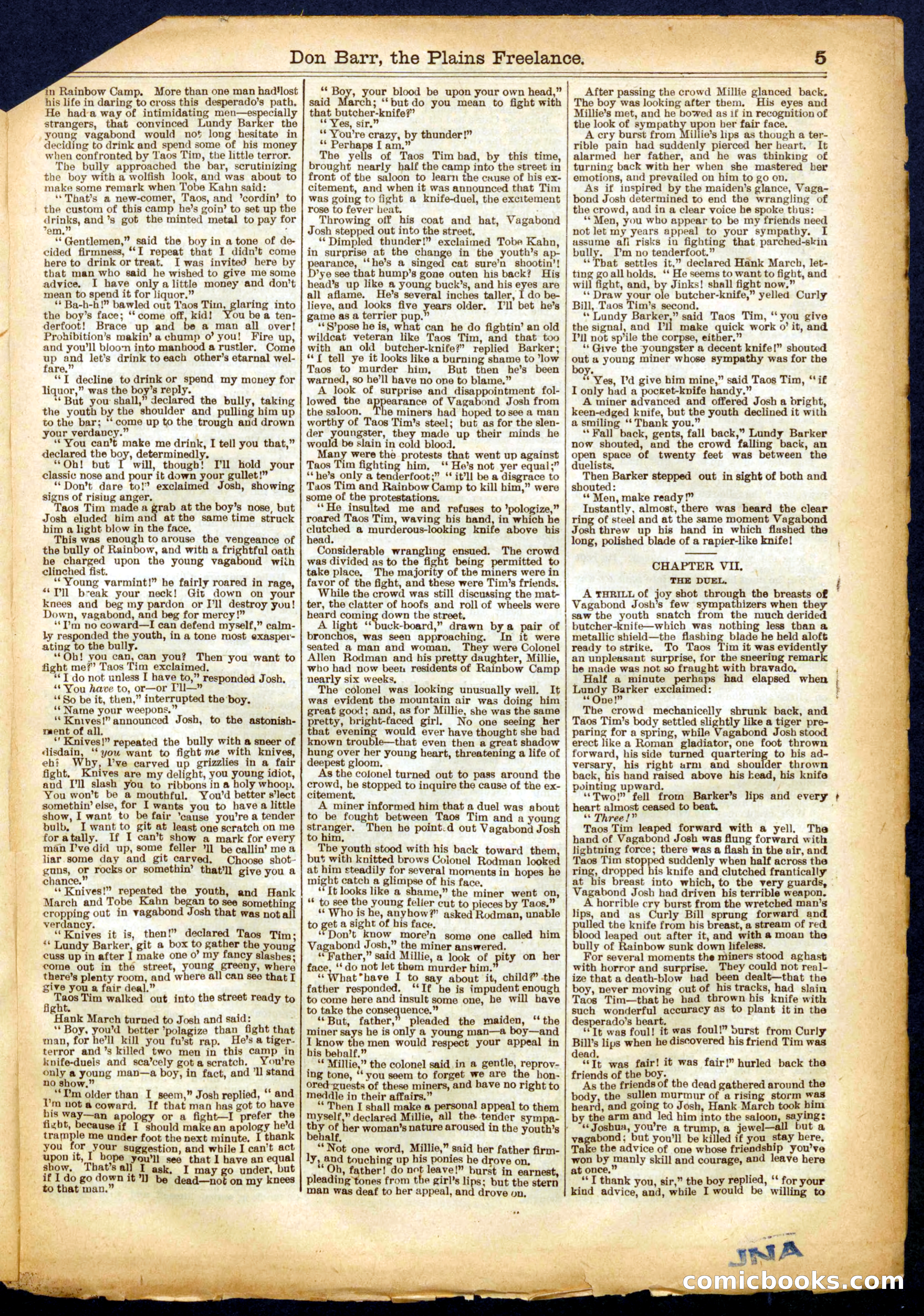Beadle's Half Dime Library, No. 652 — page 5 of 16