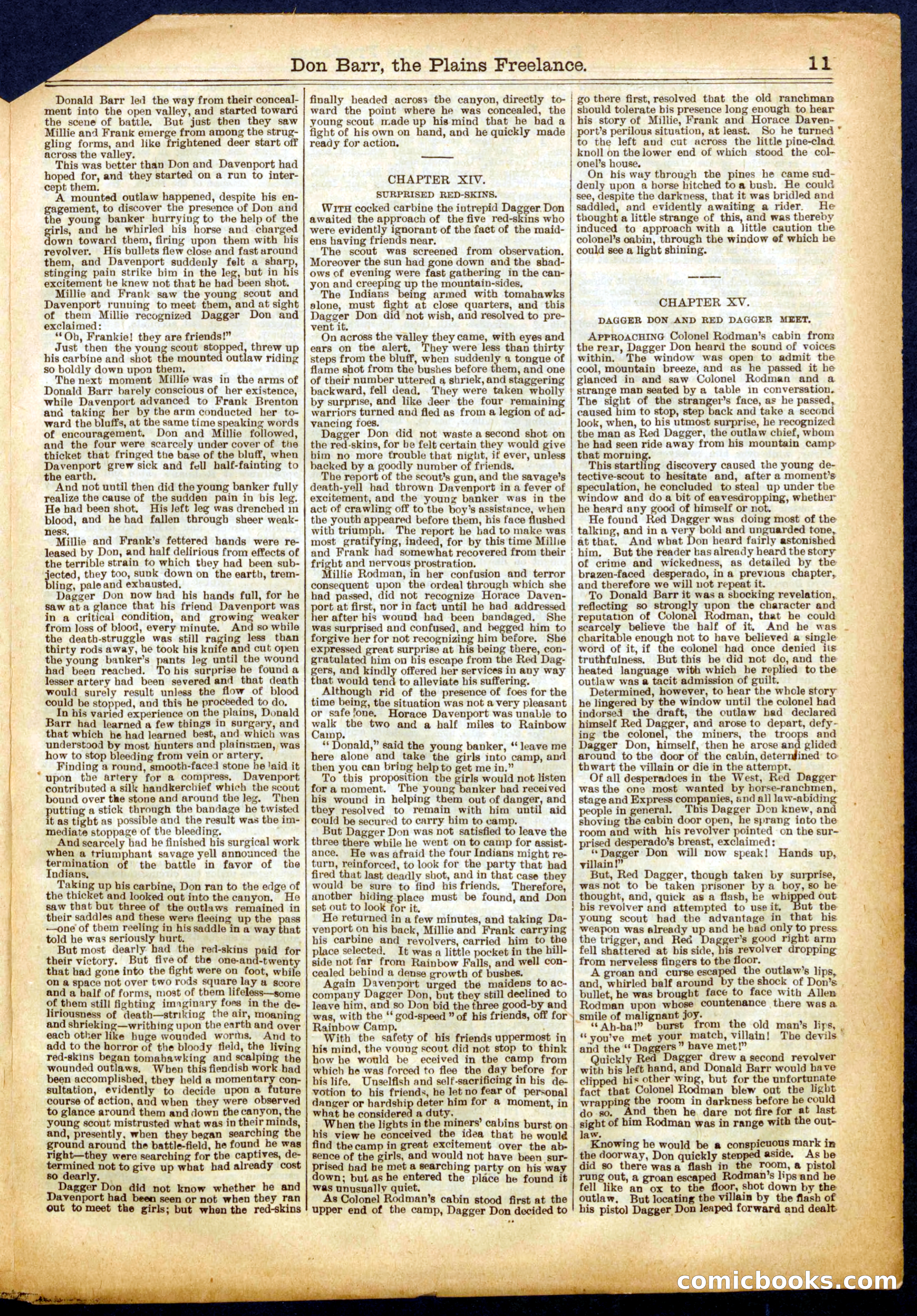 Beadle's Half Dime Library, No. 652 — page 11 of 16