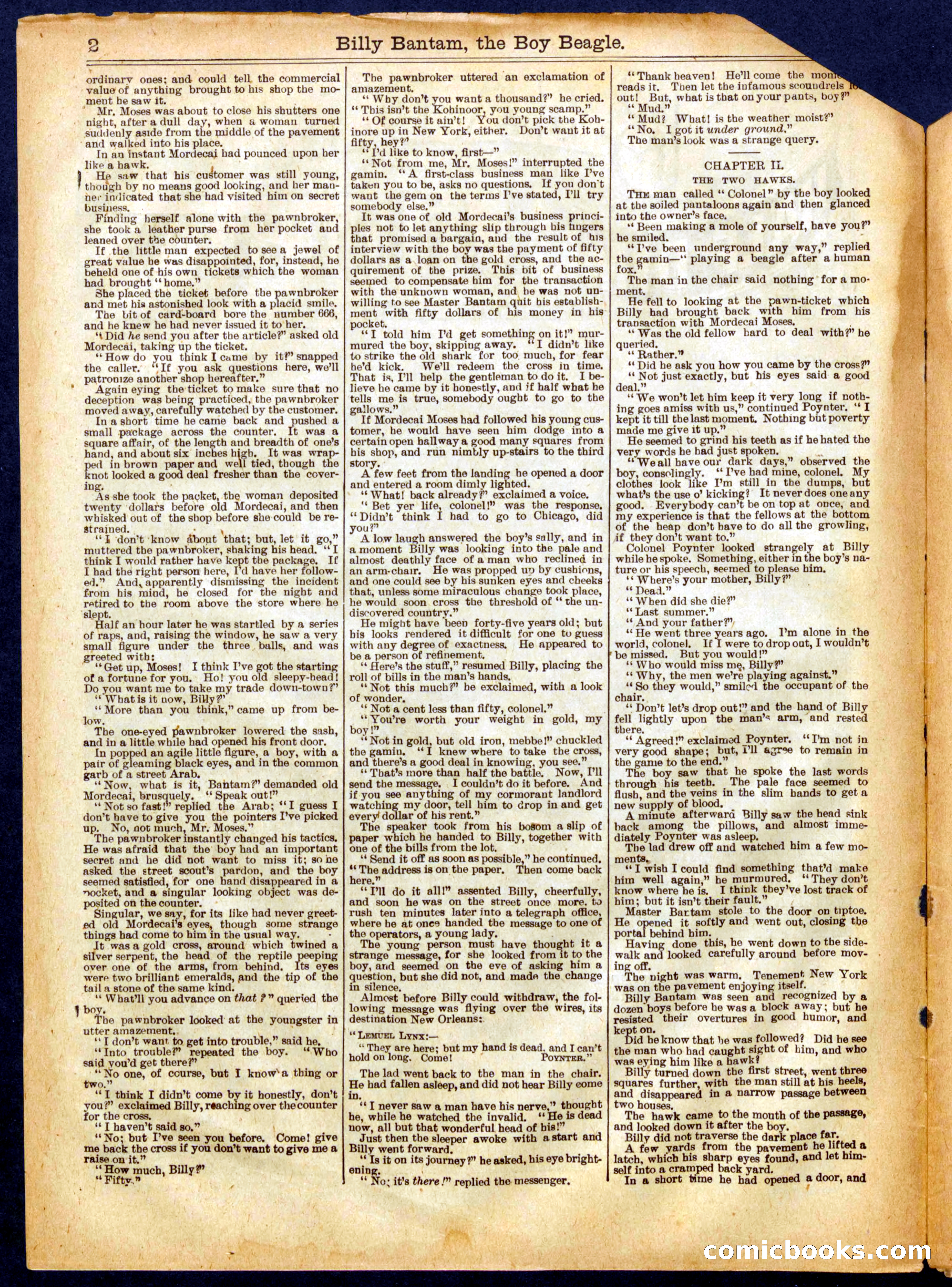 Beadle's Half Dime Library, No. 653 — page 2 of 16