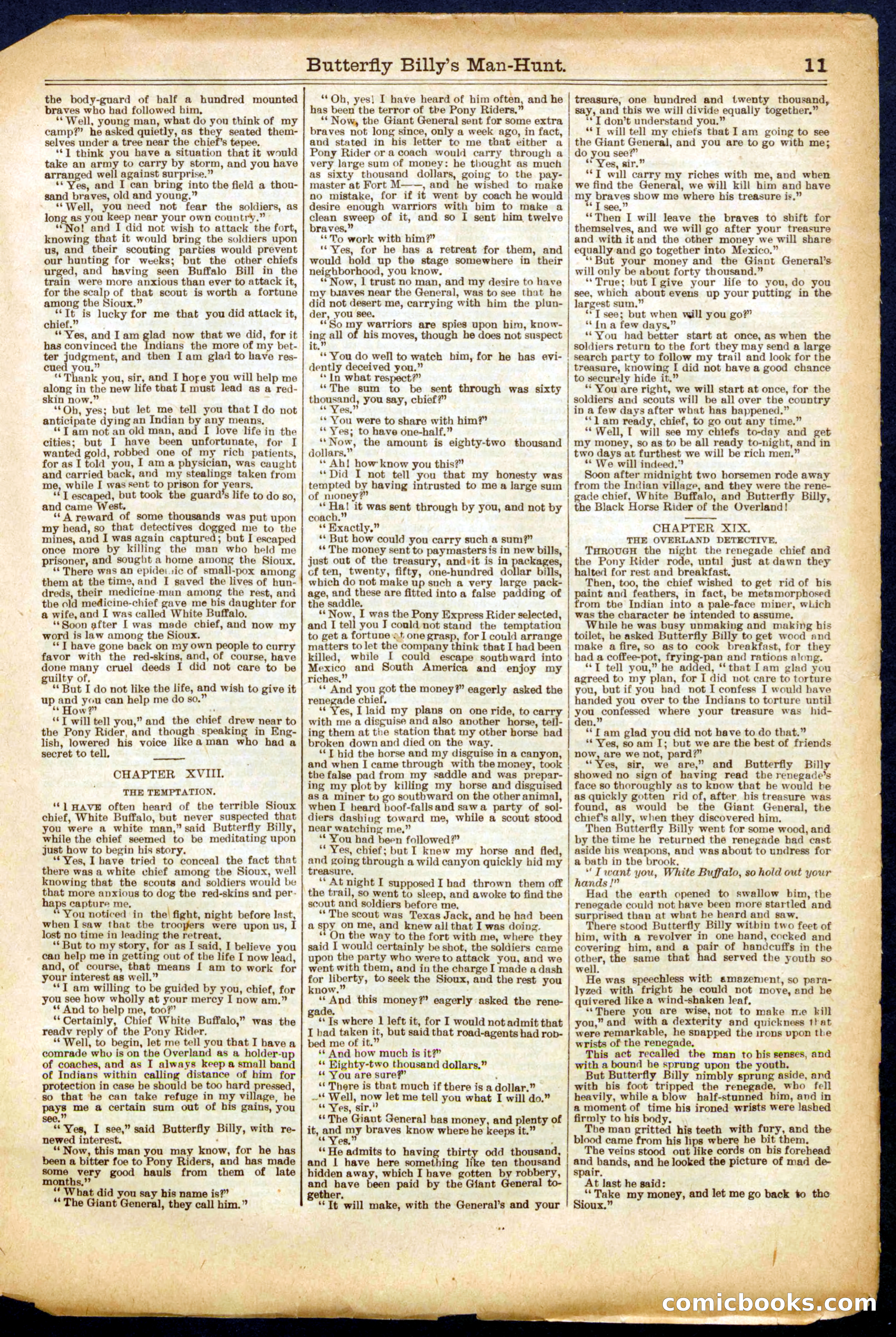 Beadle's Half Dime Library No. 656 — page 11 of 16