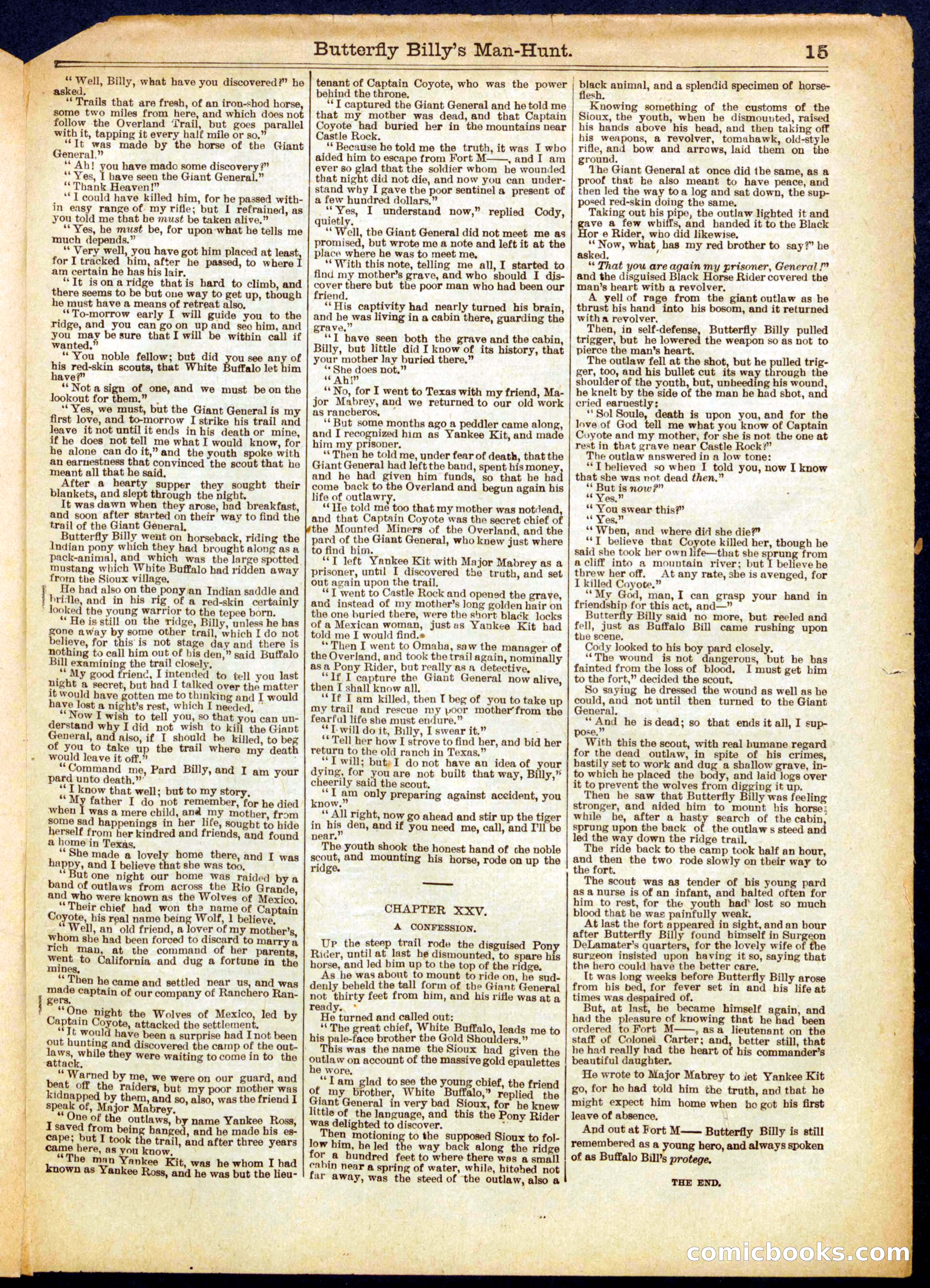 Beadle's Half Dime Library No. 656 — page 15 of 16