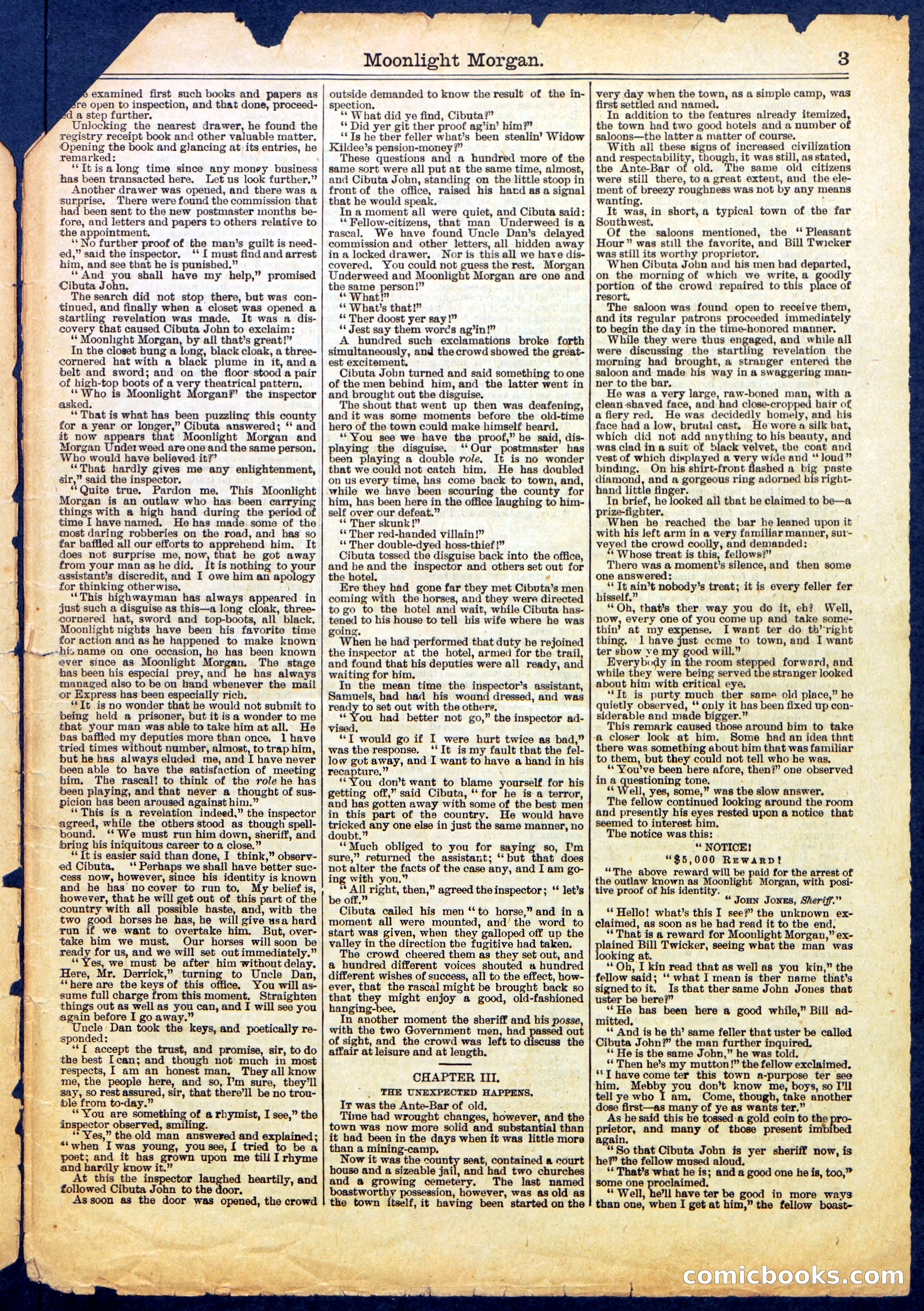 Beadle's Half Dime Library No. 659 — page 3 of 16