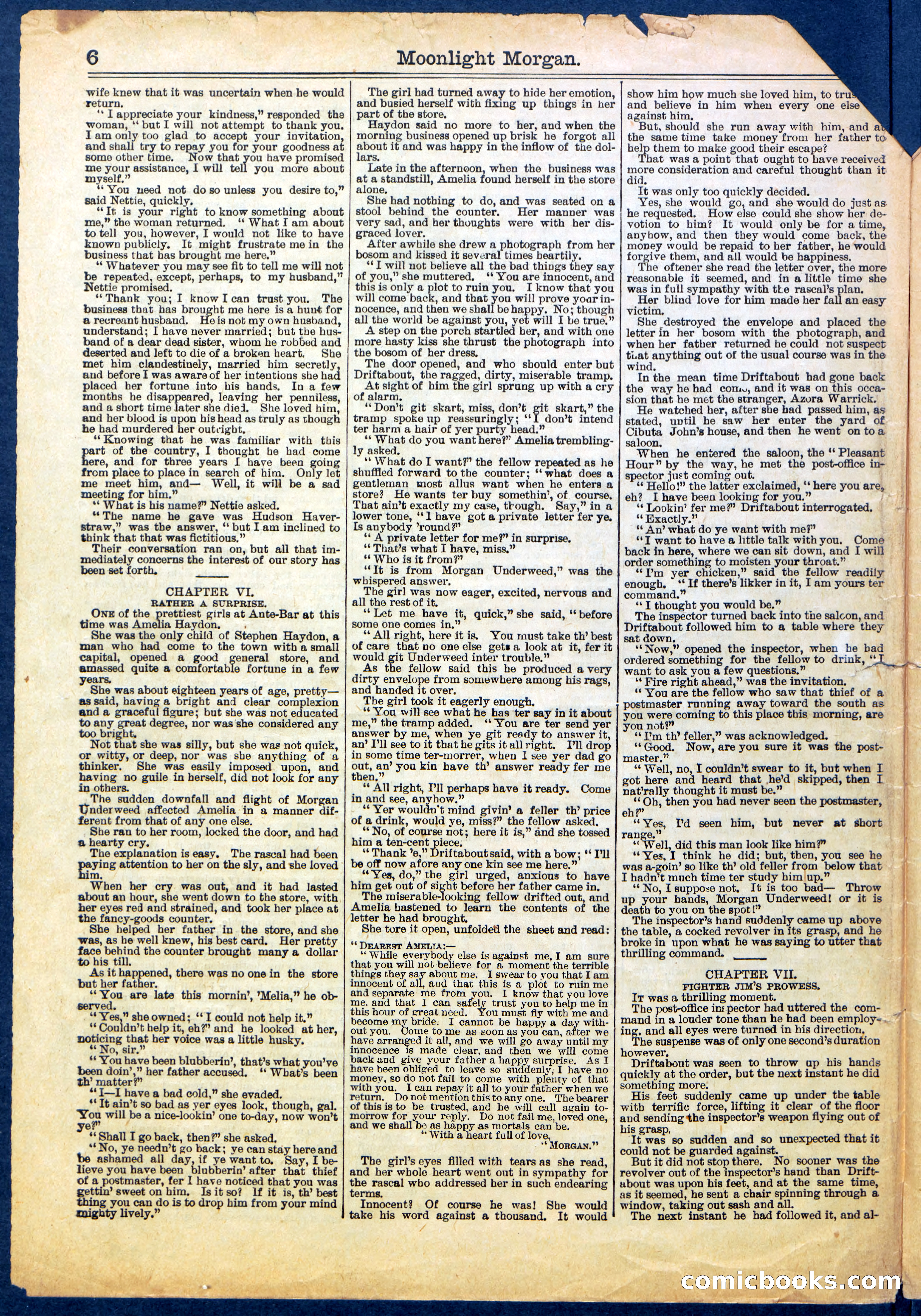 Beadle's Half Dime Library No. 659 — page 6 of 16