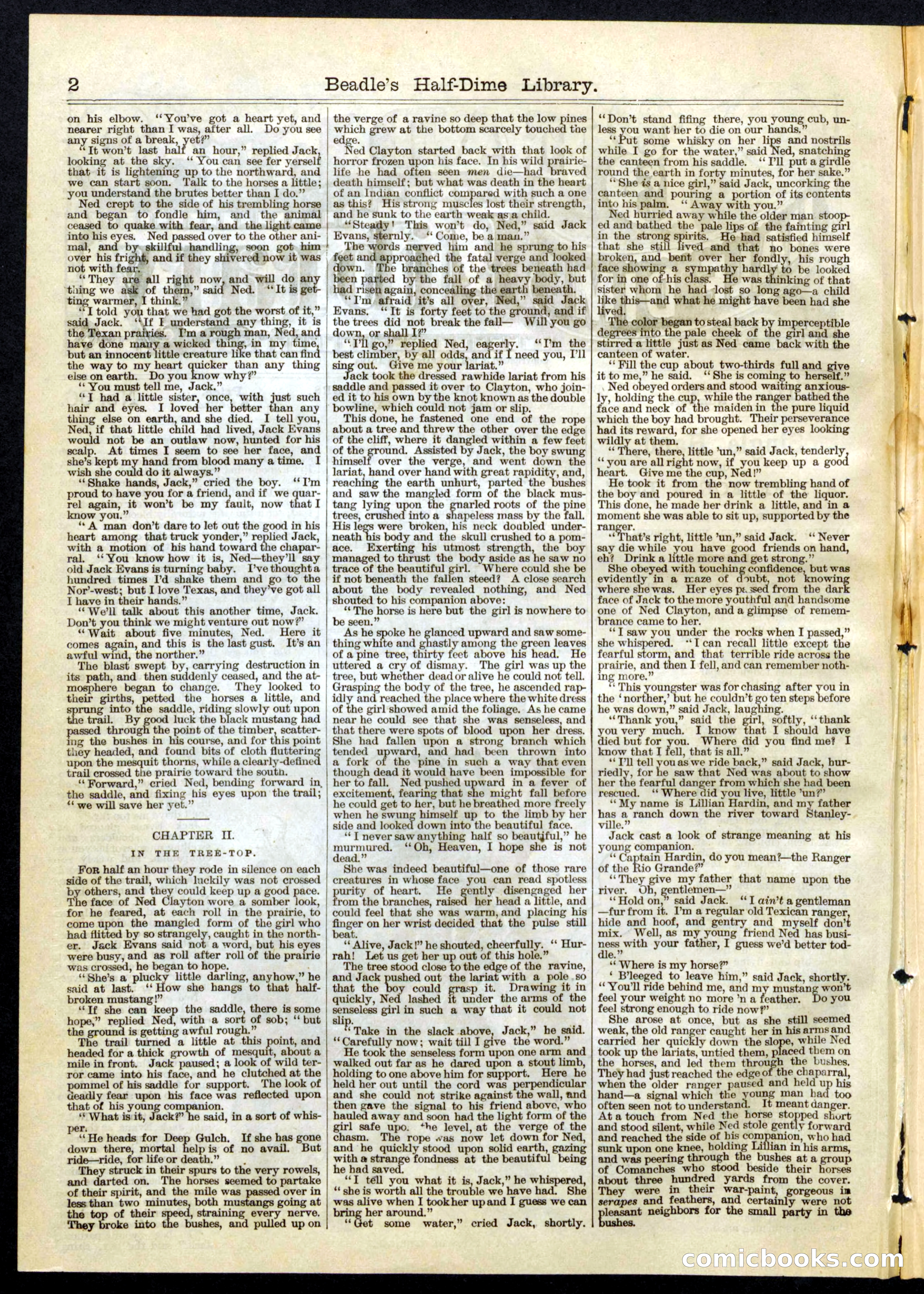 Beadle's Half Dime Library, No. 66 — page 2 of 16