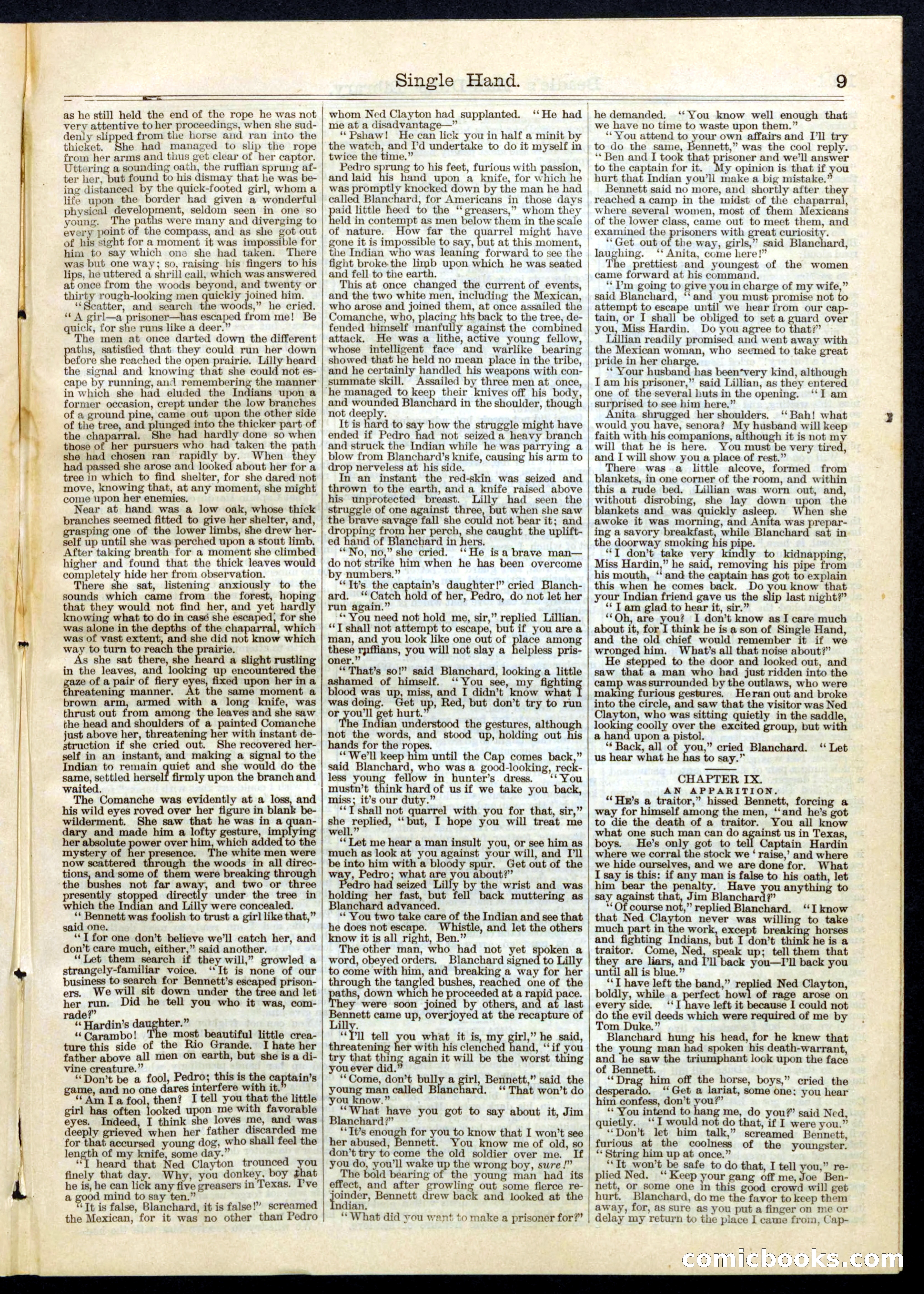 Beadle's Half Dime Library, No. 66 — page 9 of 16