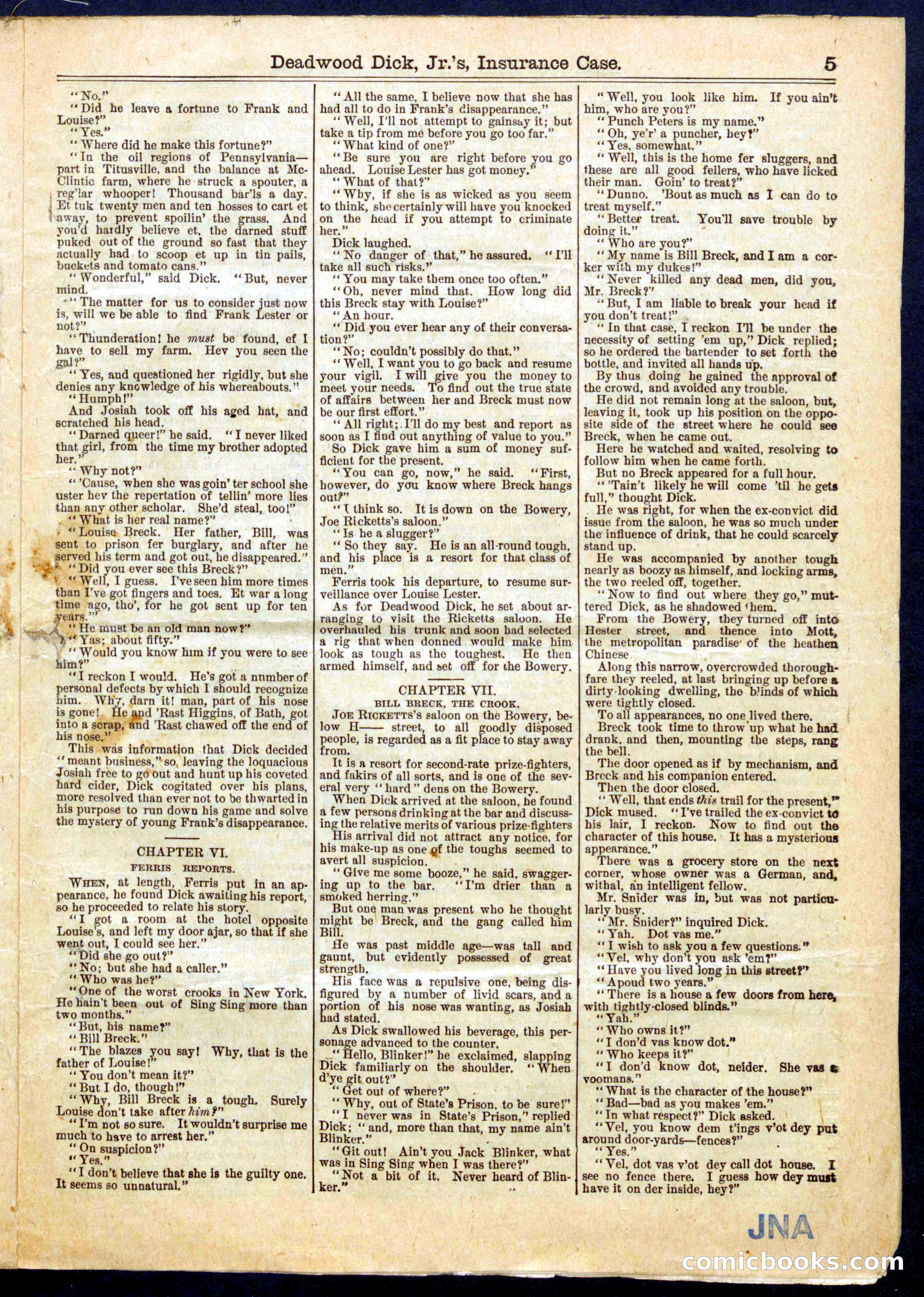 Beadle's Half Dime Library, No. 660 — page 5 of 16