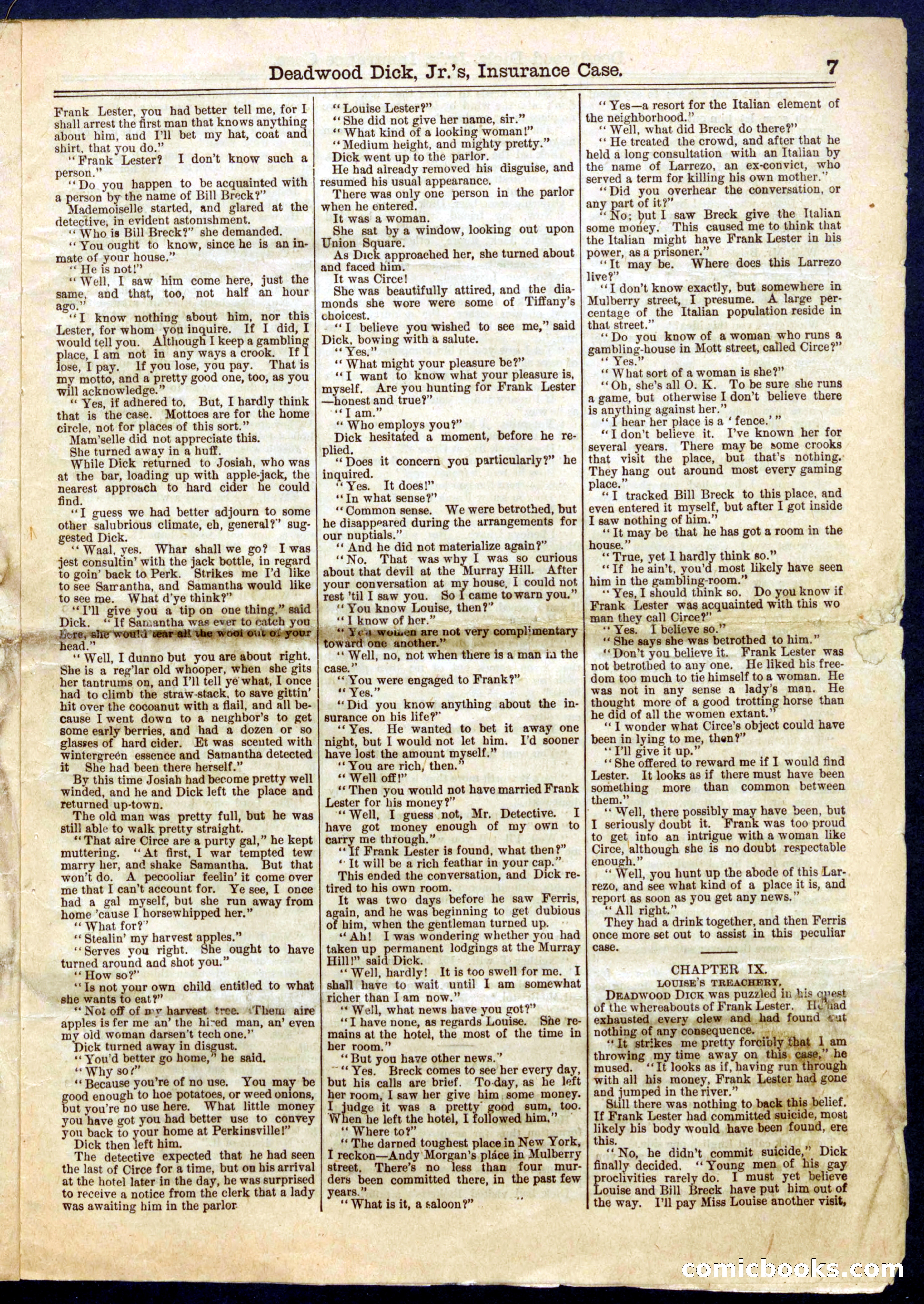 Beadle's Half Dime Library, No. 660 — page 7 of 16