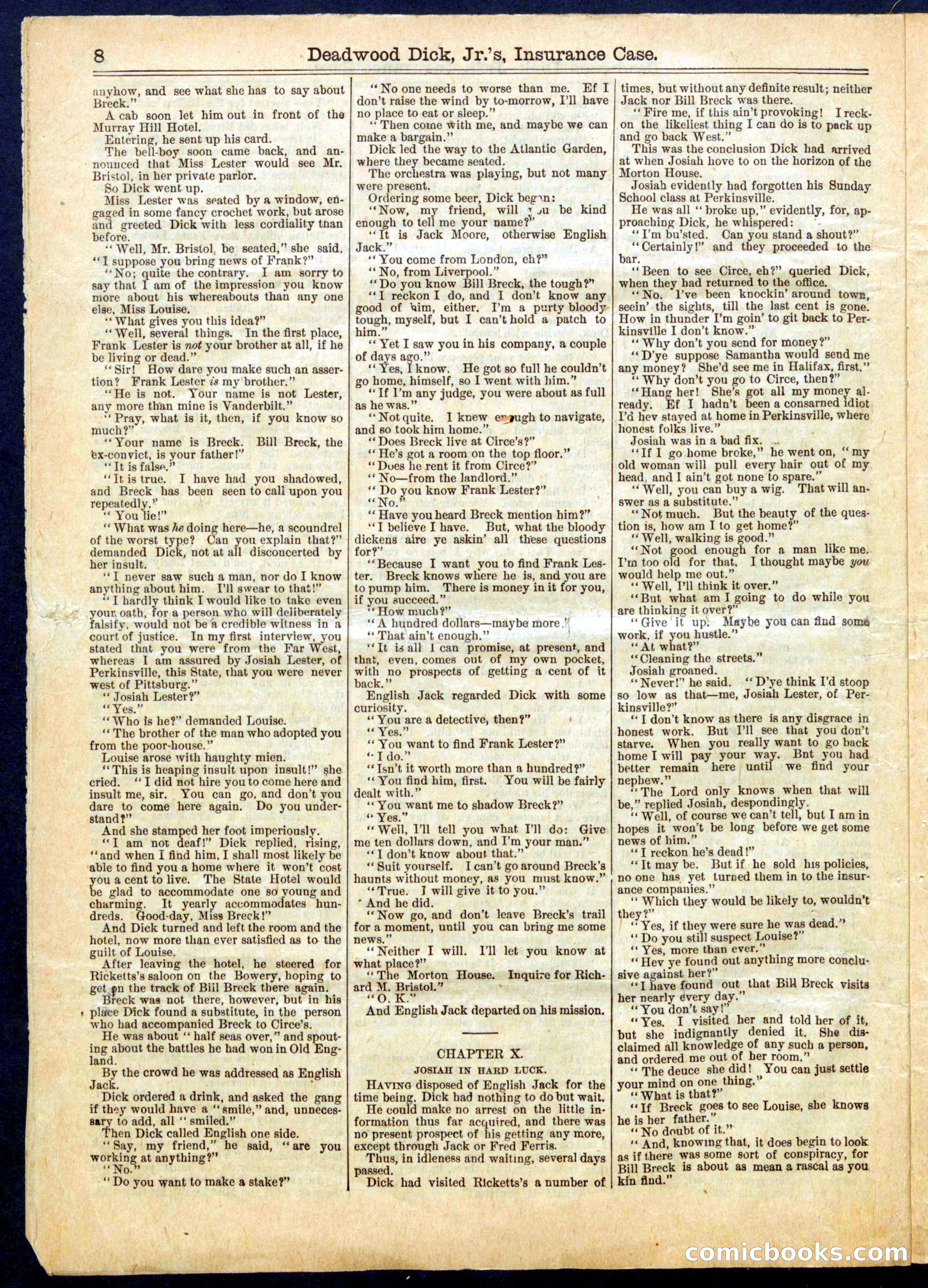 Beadle's Half Dime Library, No. 660 — page 8 of 16