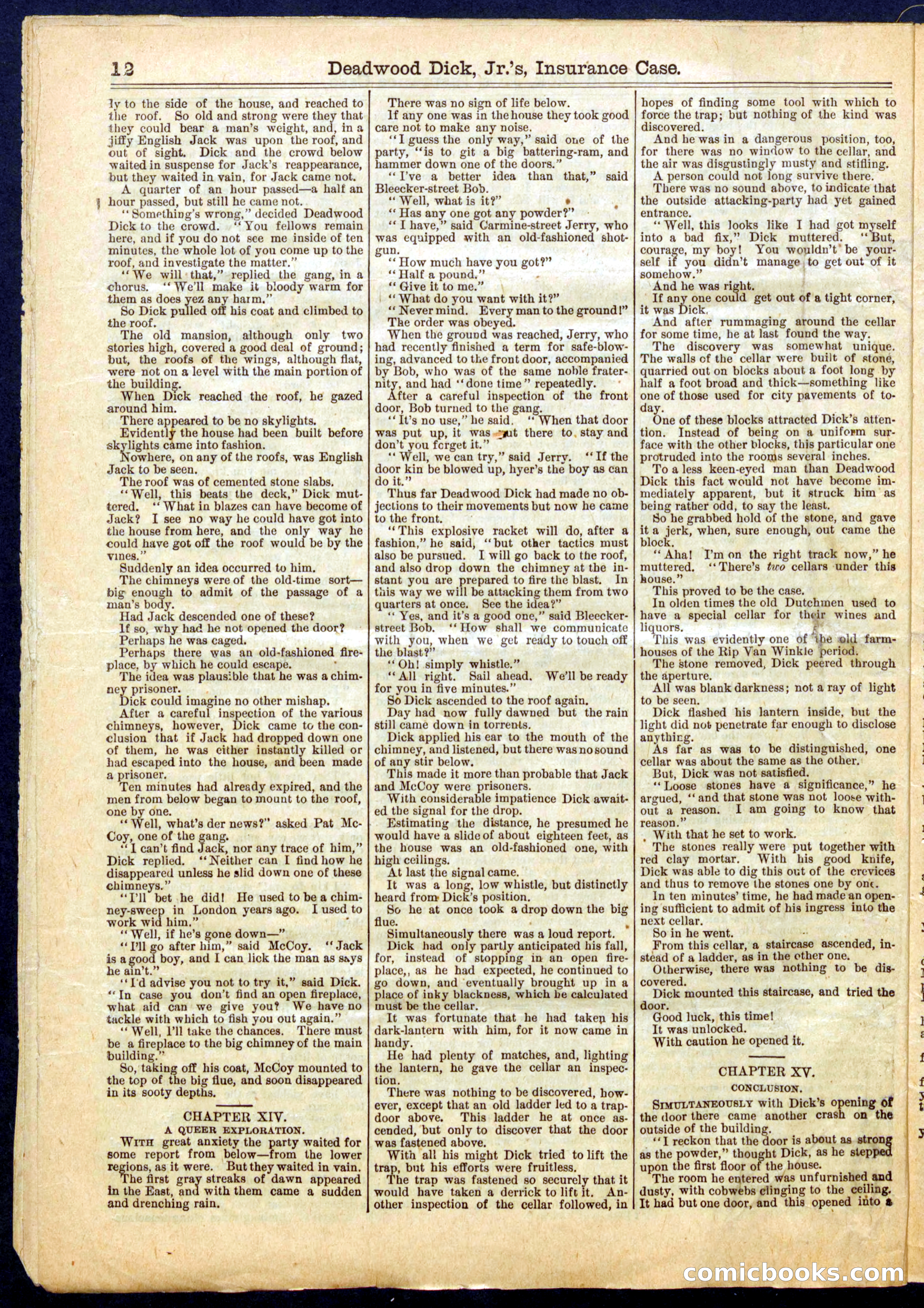 Beadle's Half Dime Library, No. 660 — page 12 of 16