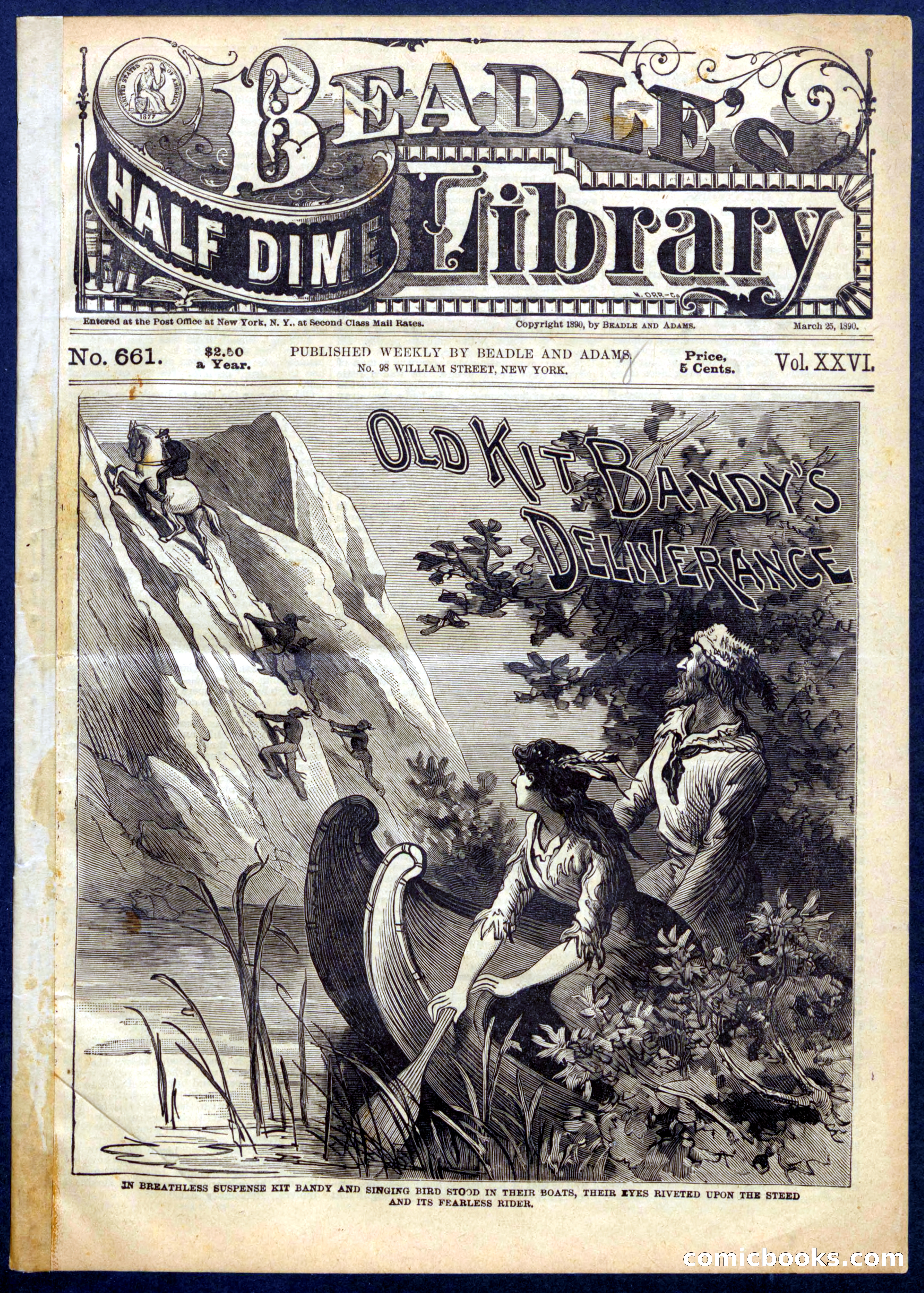 Beadle's Half Dime Library, No. 661 — page 1 of 16