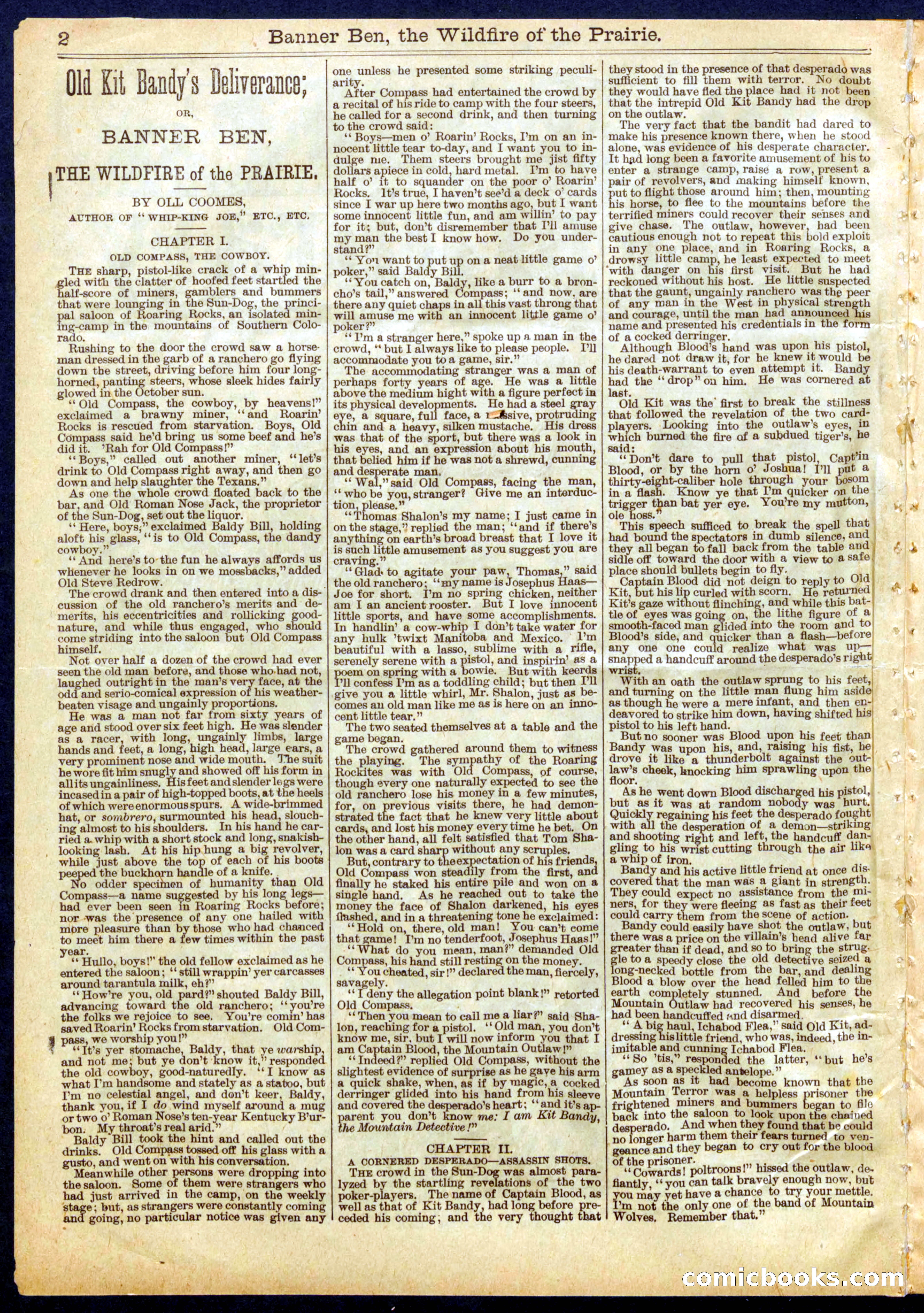 Beadle's Half Dime Library, No. 661 — page 2 of 16