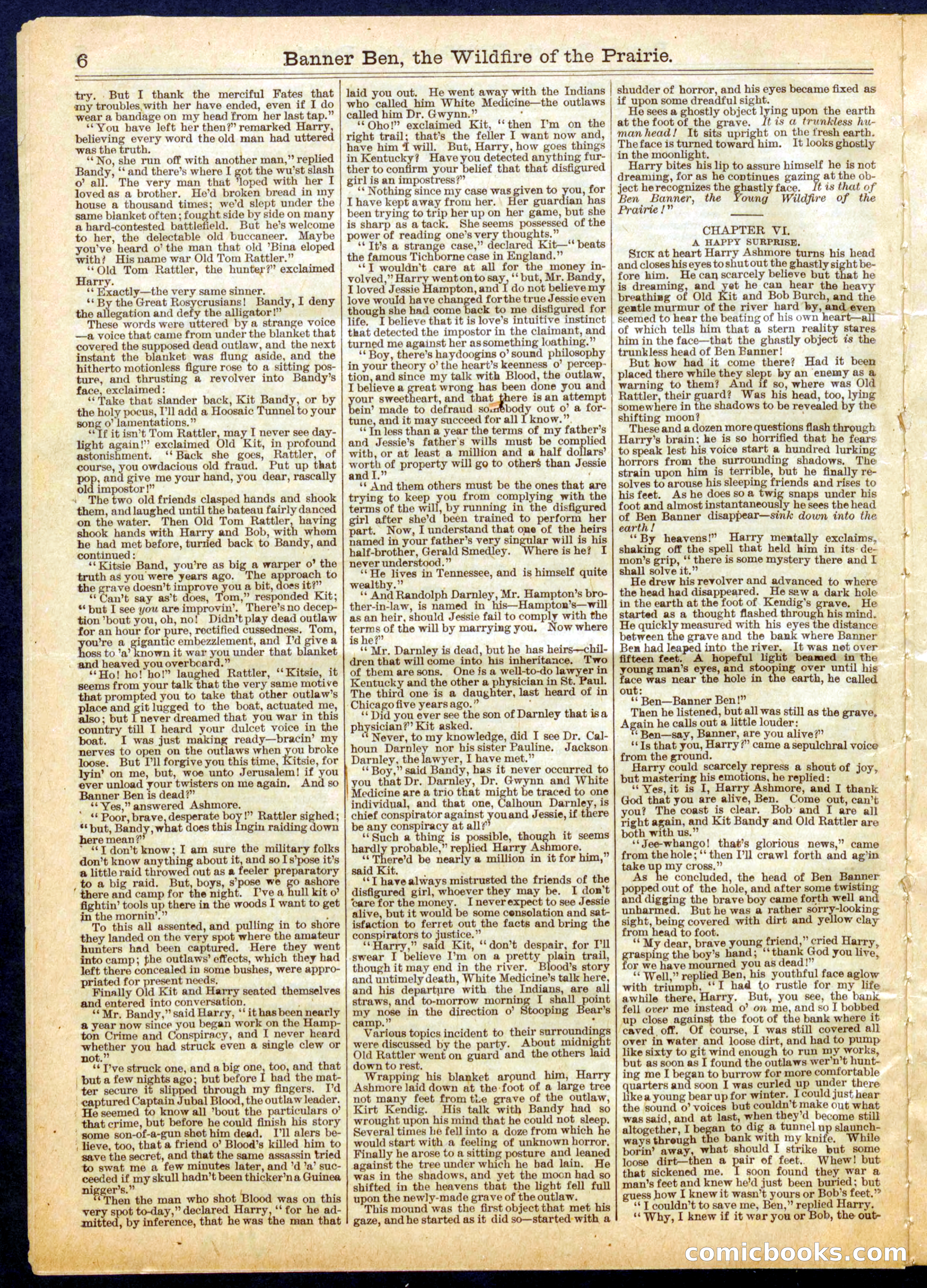 Beadle's Half Dime Library, No. 661 — page 6 of 16