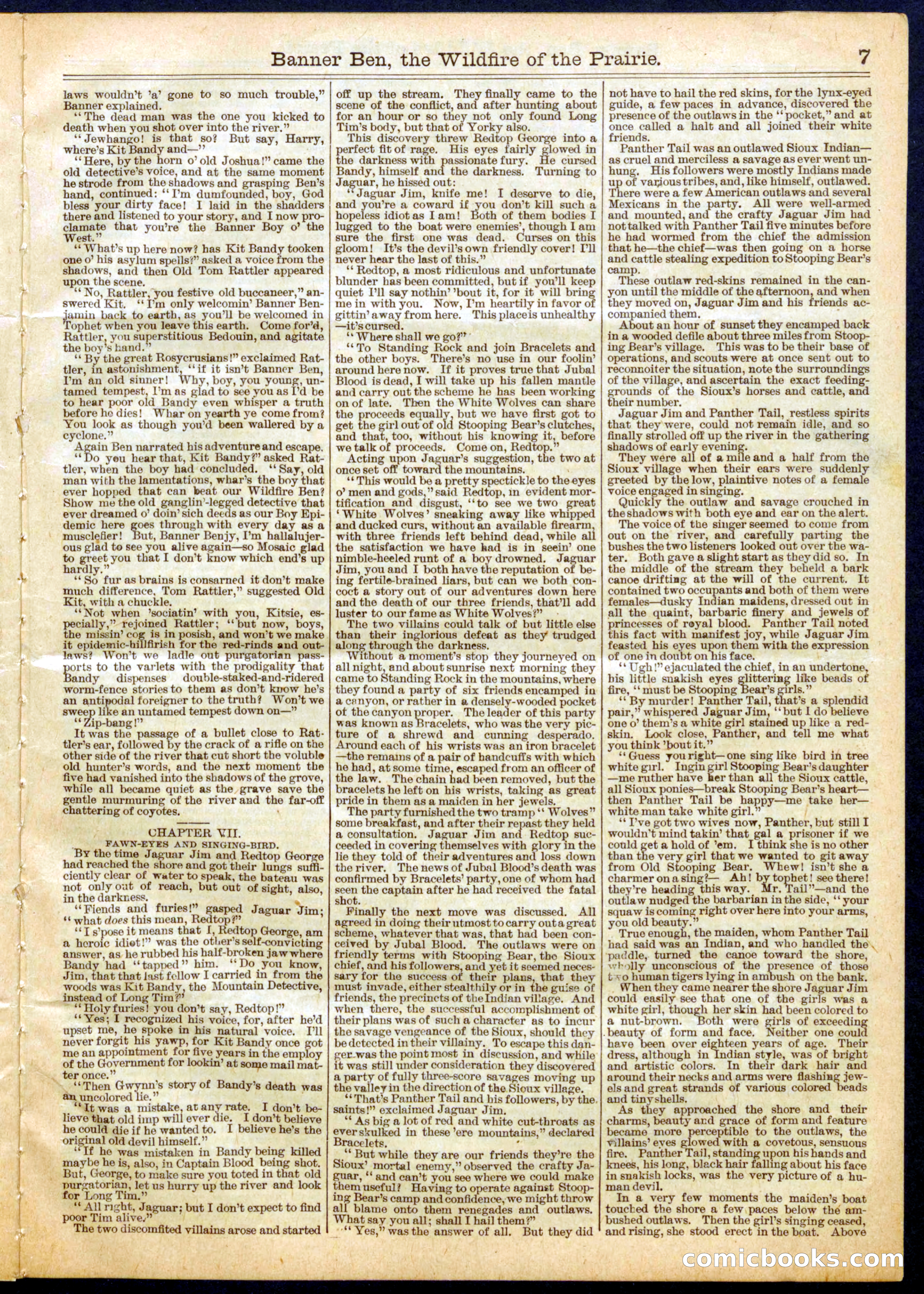 Beadle's Half Dime Library, No. 661 — page 7 of 16