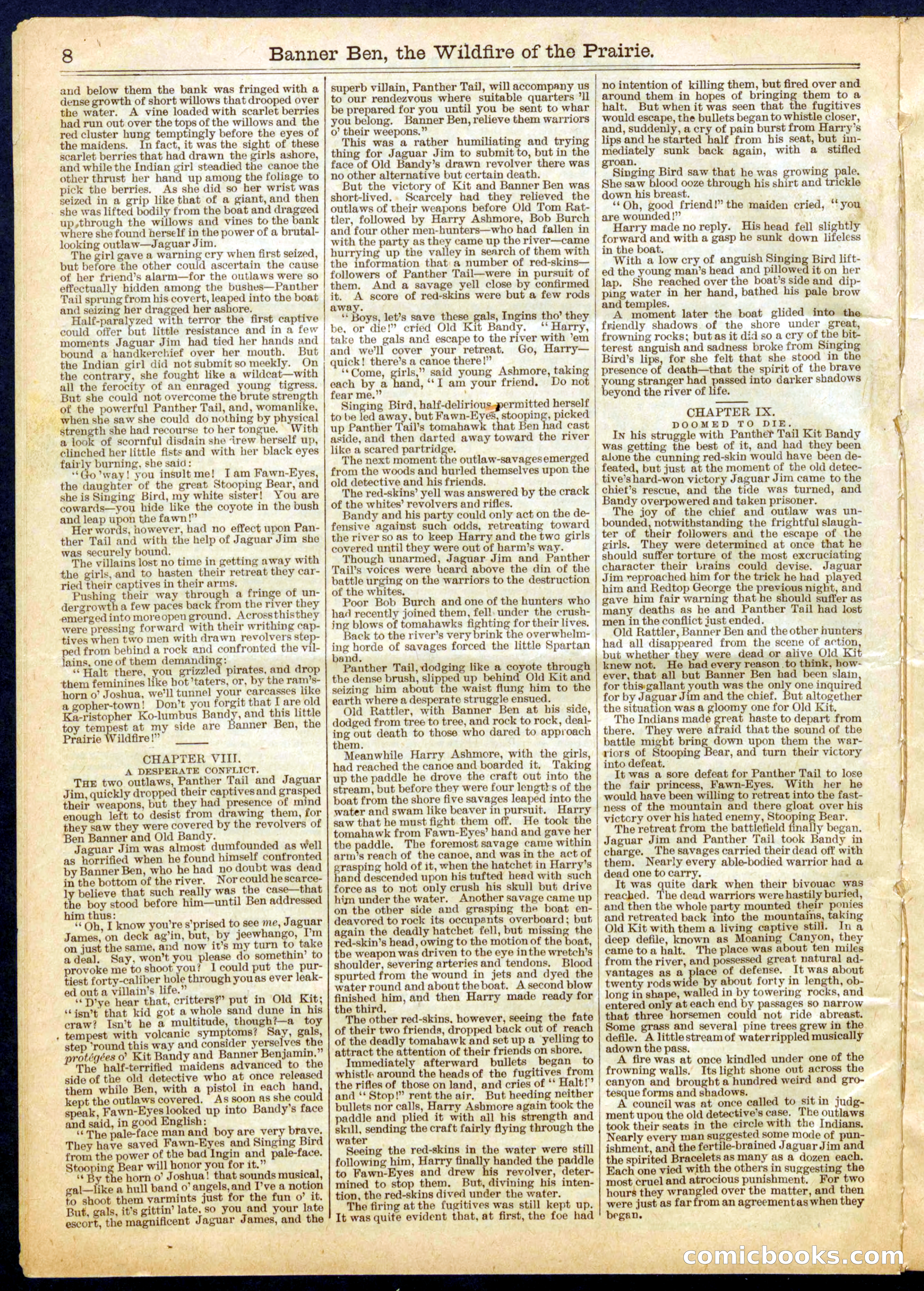 Beadle's Half Dime Library, No. 661 — page 8 of 16